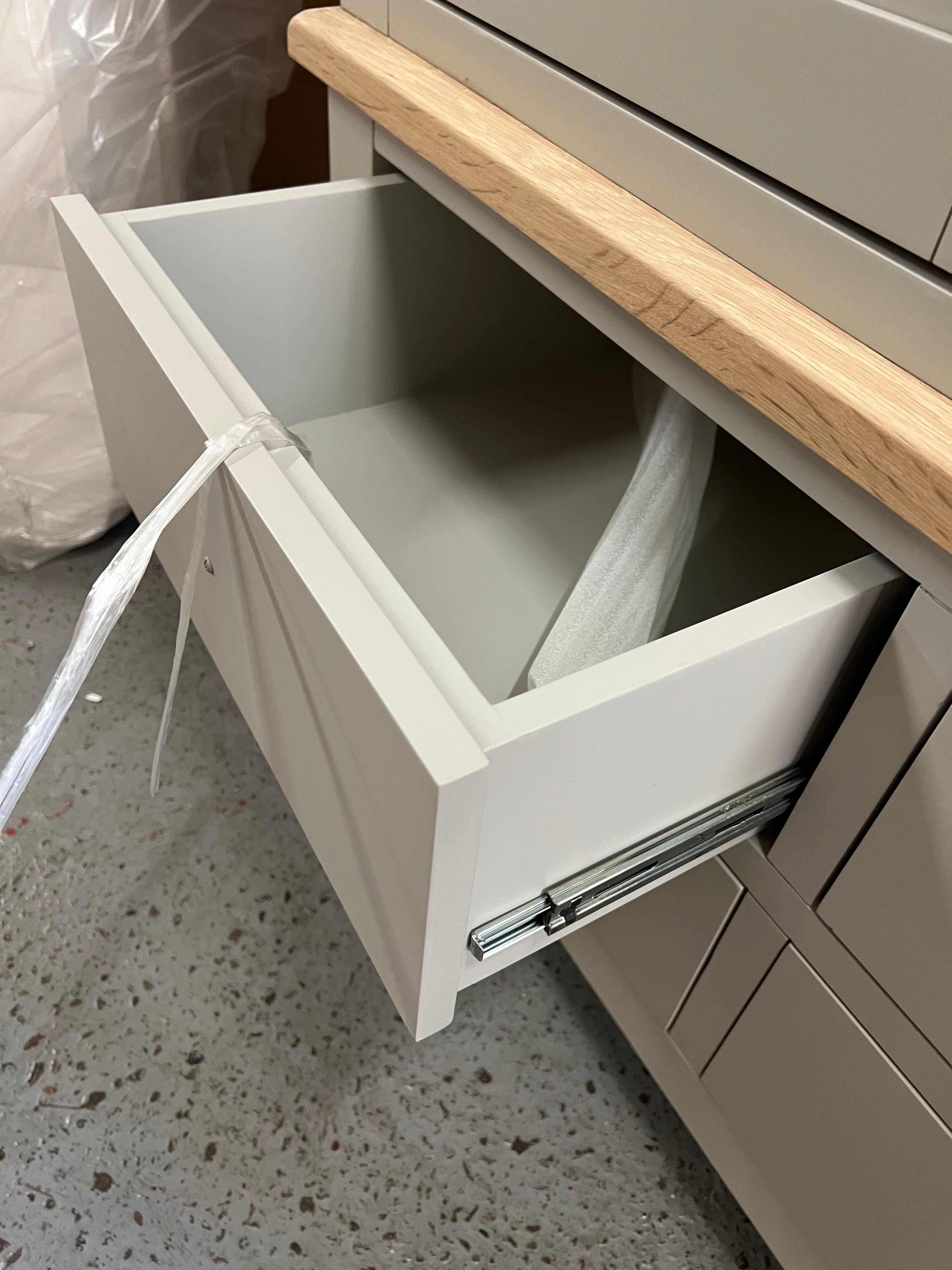 Chester Dove Grey Double Larder furniture delivered