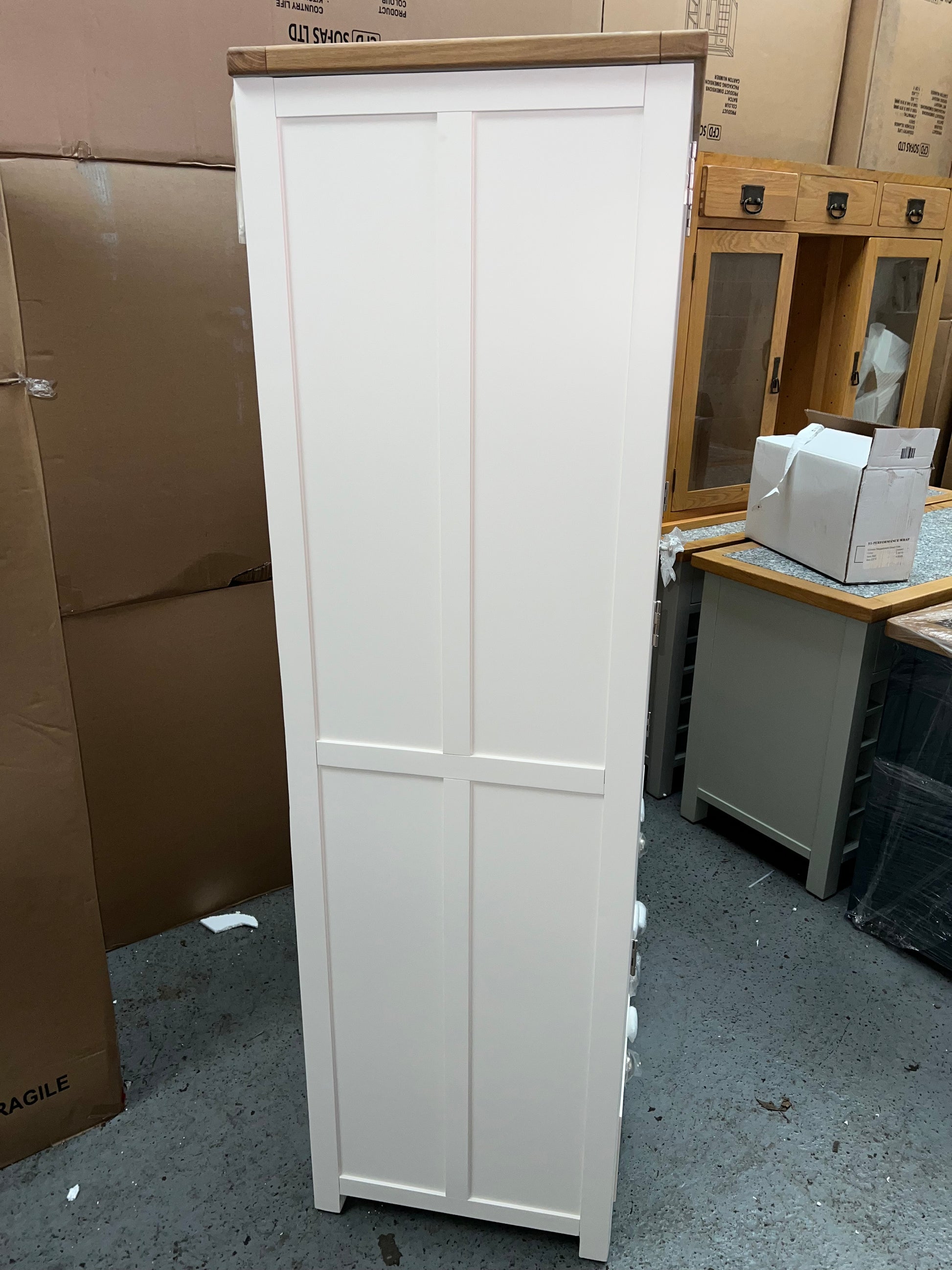 Hampshire ‘Country Life’ Double Larder - Cream Quality Furniture Clearance Ltd
