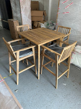 Load image into Gallery viewer, Stroud - 5 pes high bar set - Natural Finish Quality Furniture Clearance Ltd
