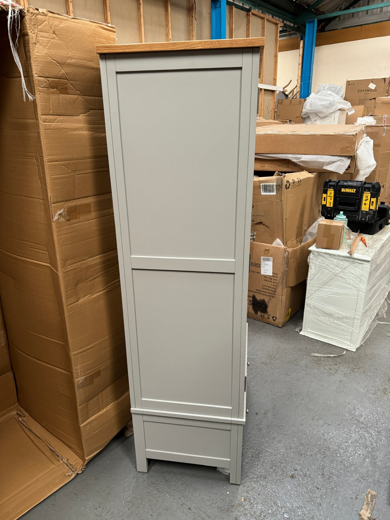SIMPLY COTSWOLD PEBBLE GREY Double Wardrobe Quality Furniture Clearance Ltd