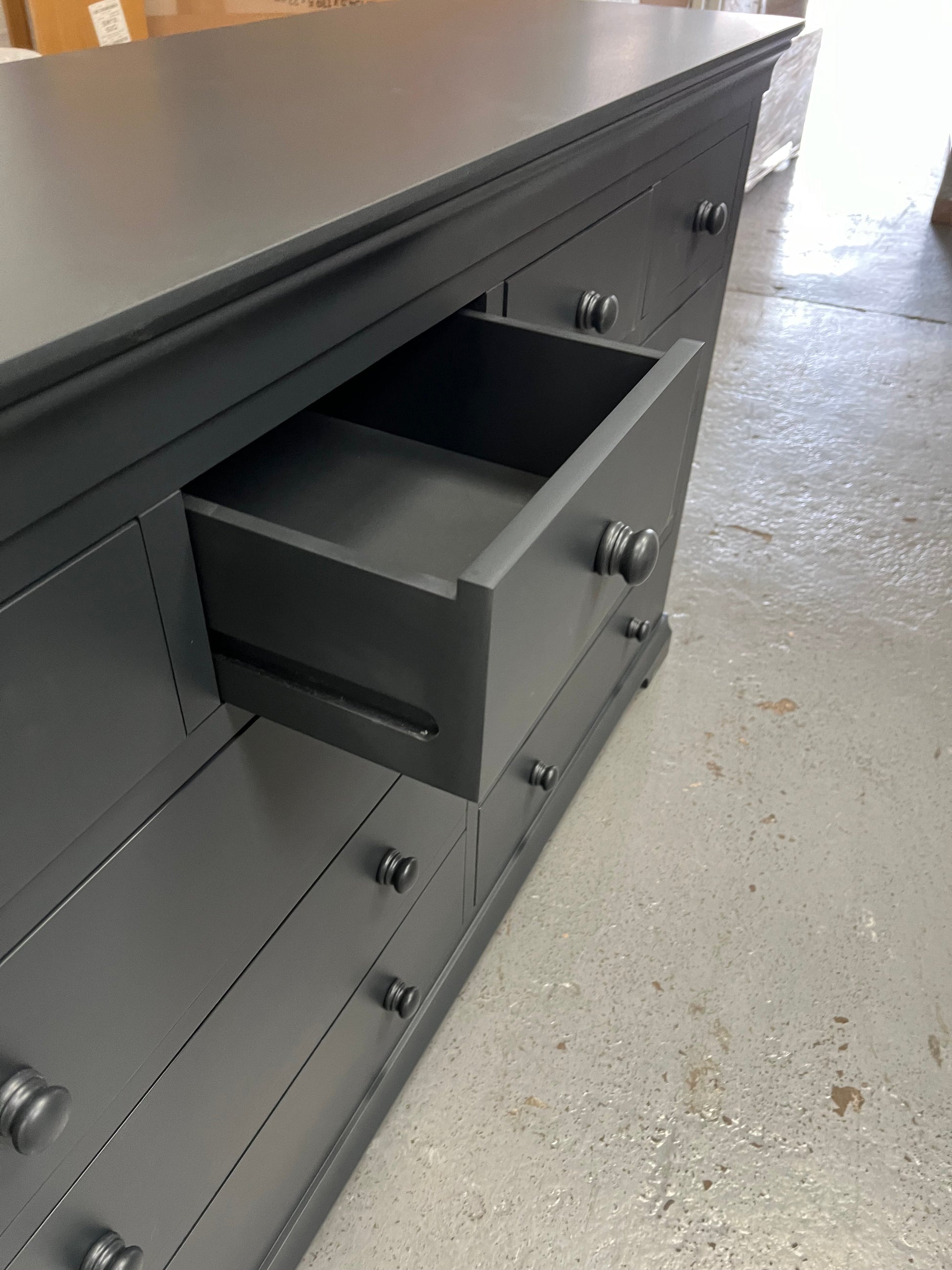 Chantilly Dusky Black 10 Drawer Chest furniture delivered