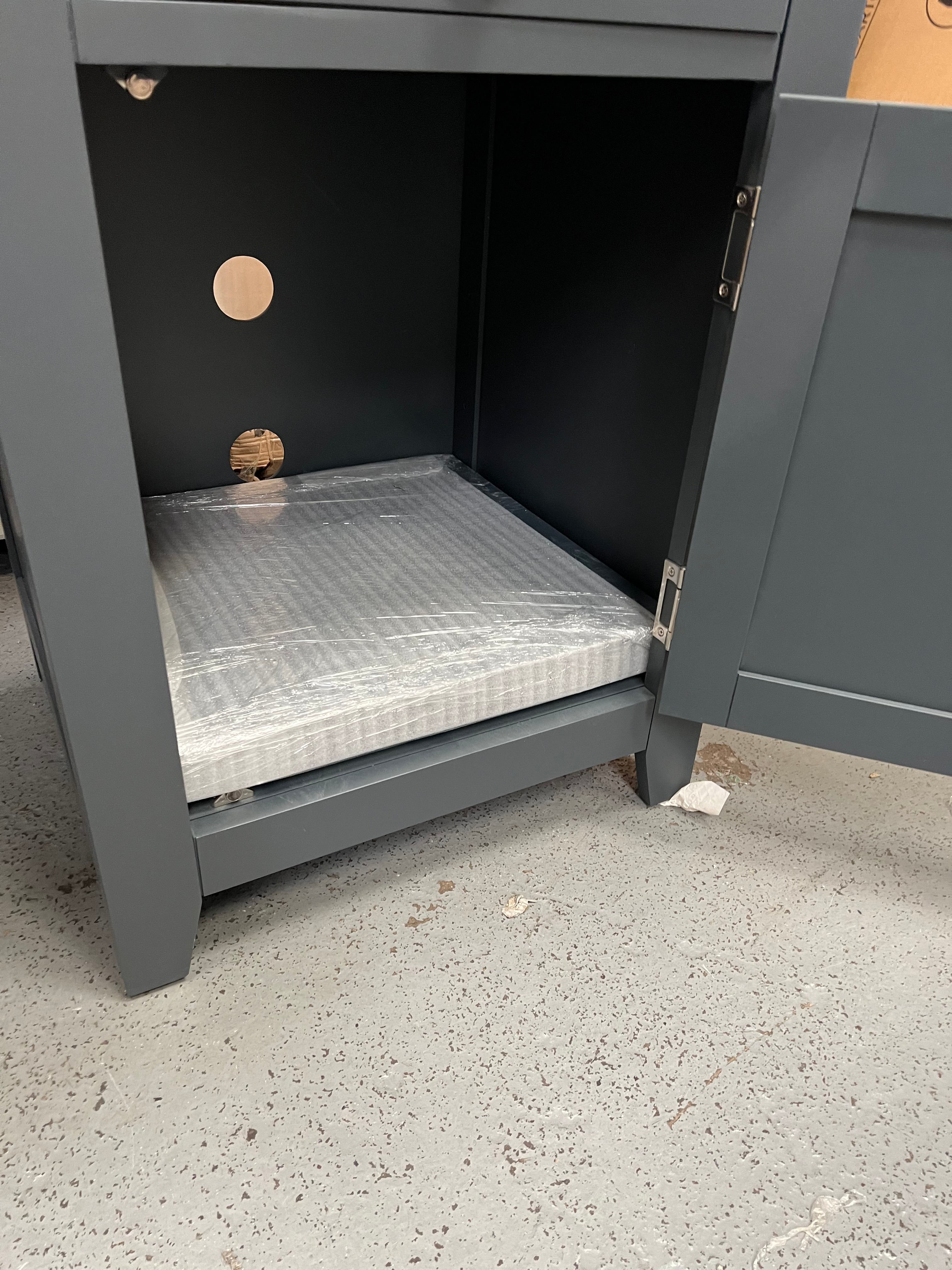 Chester Charcoal Double Pedestal Desk furniture delivered