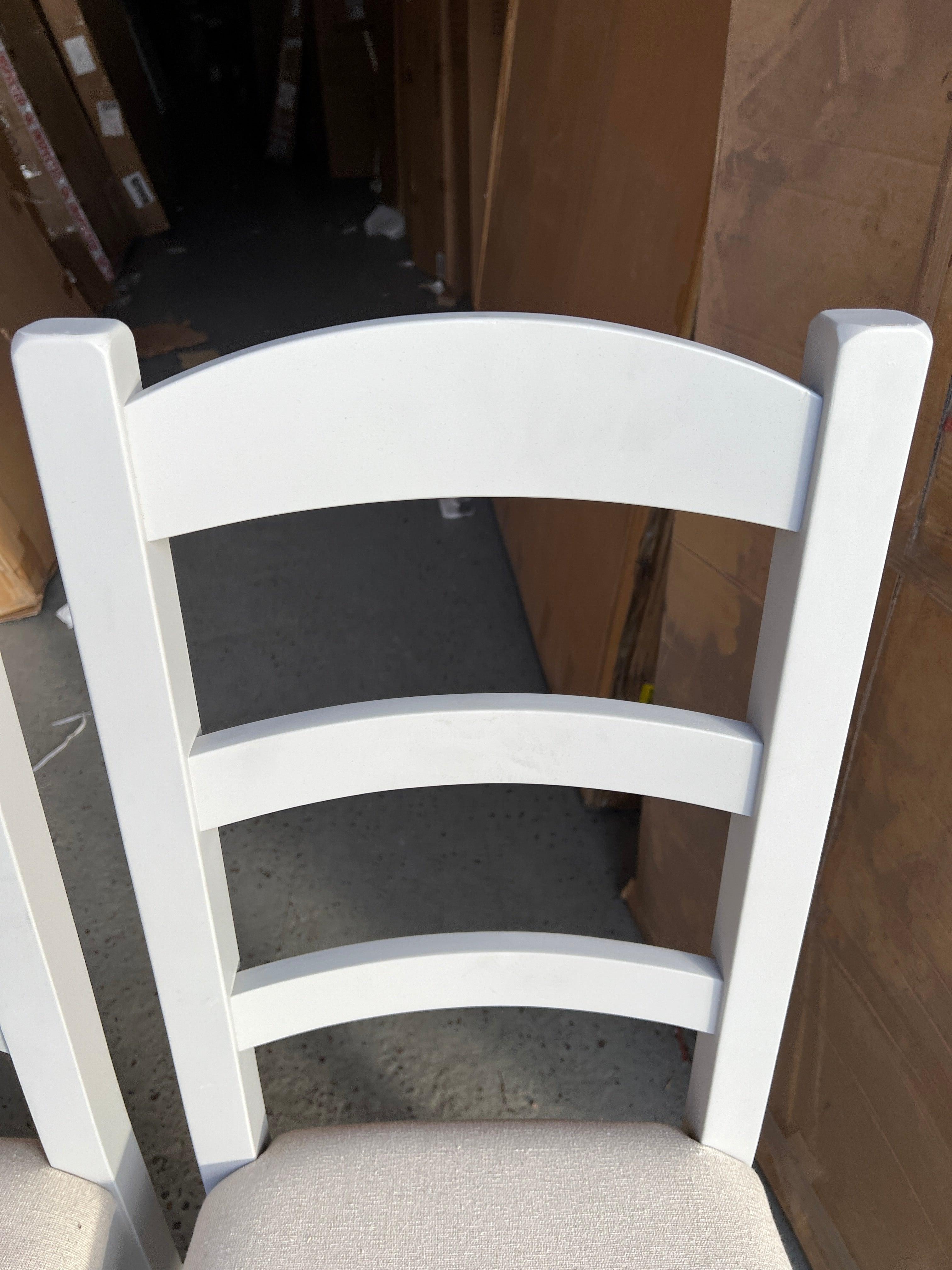 4 x CHESTER DOVE GREY
Ladderback Dining Chairs Quality Furniture Clearance Ltd