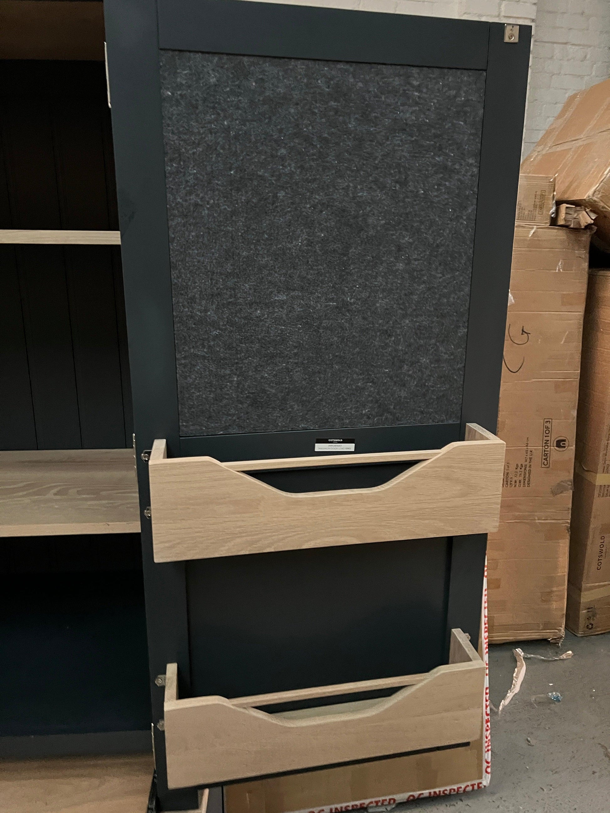 CHESTER CHARCOAL Hideaway Home Office Quality Furniture Clearance Ltd