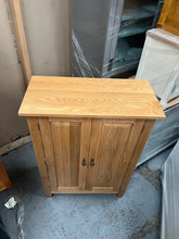 Load image into Gallery viewer, Oakland rustic oak large shoe cupboard Quality Furniture Clearance Ltd
