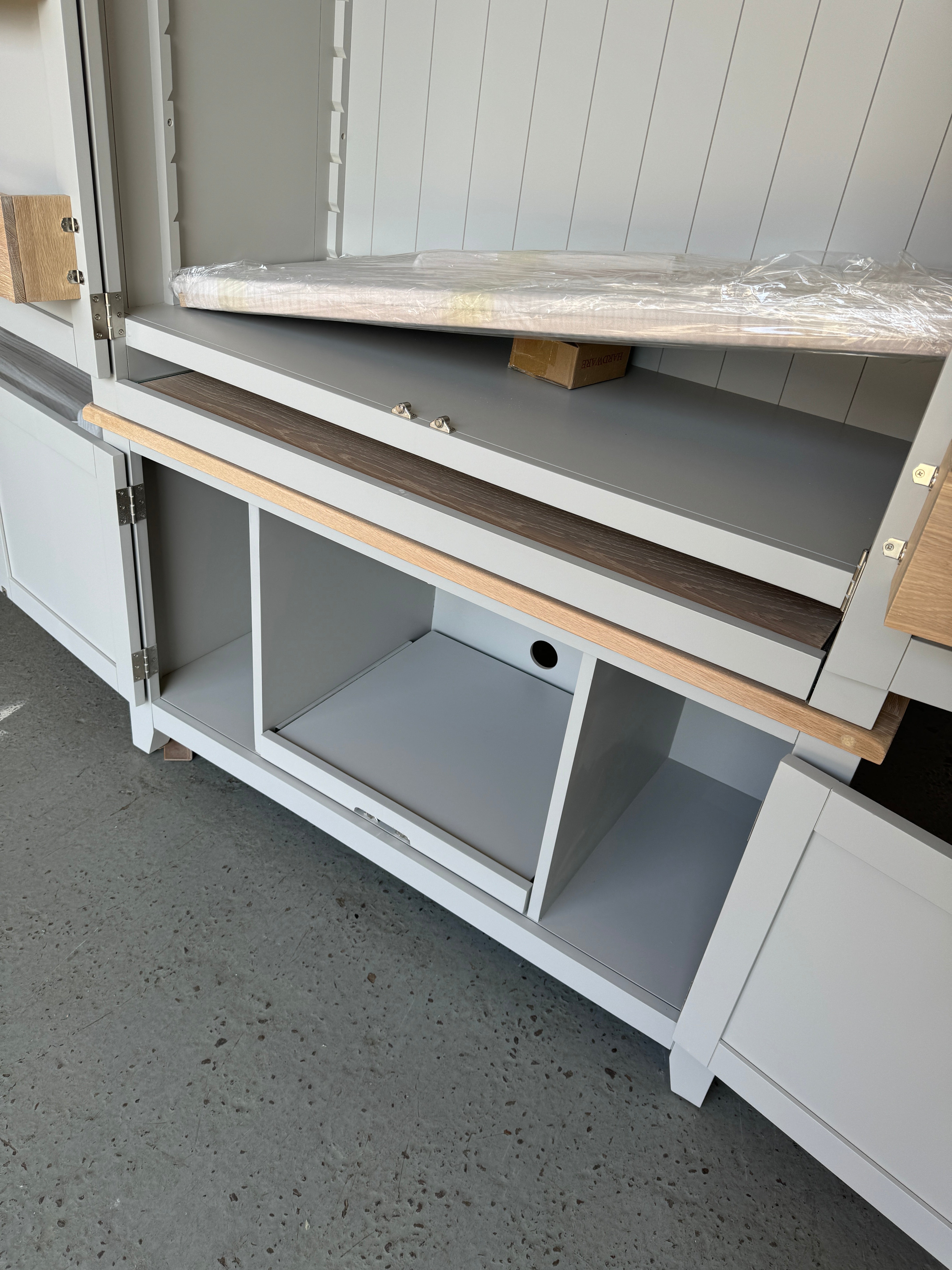 CHESTER DOVE GREY Hideaway Home Office Quality Furniture Clearance Ltd