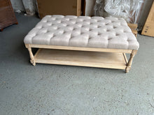 Load image into Gallery viewer, CLOVER
Rectangular Coffee Table with Shelf- Stone Linen Quality Furniture Clearance Ltd
