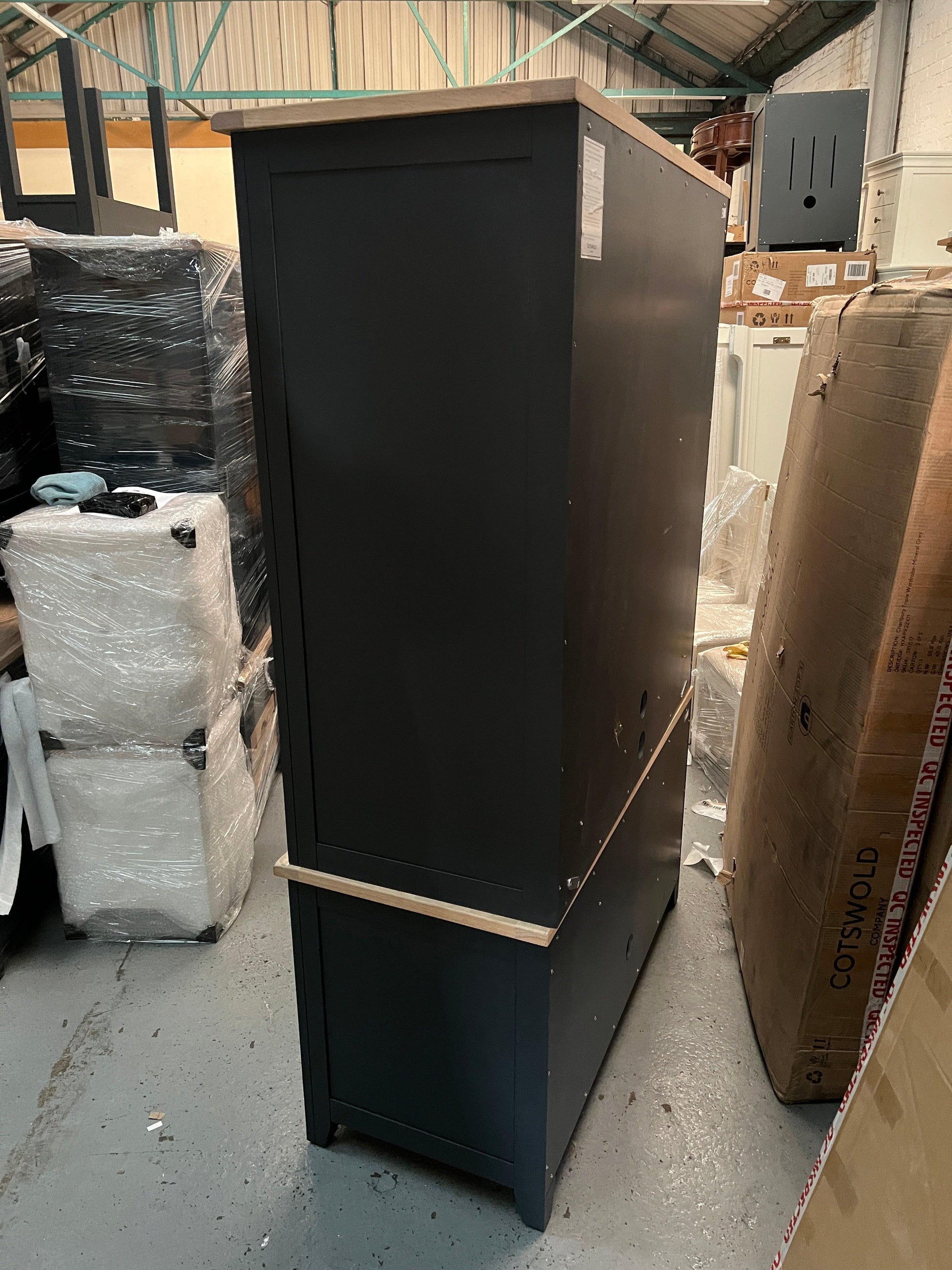 CHESTER CHARCOAL Hideaway Home Office Quality Furniture Clearance Ltd