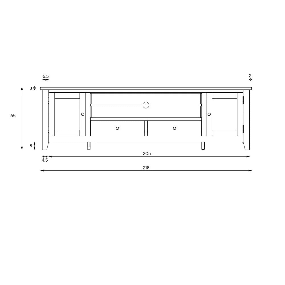CHESTER CLASSIC CREAM
XXL TV Stand up to 90" Quality Furniture Clearance Ltd