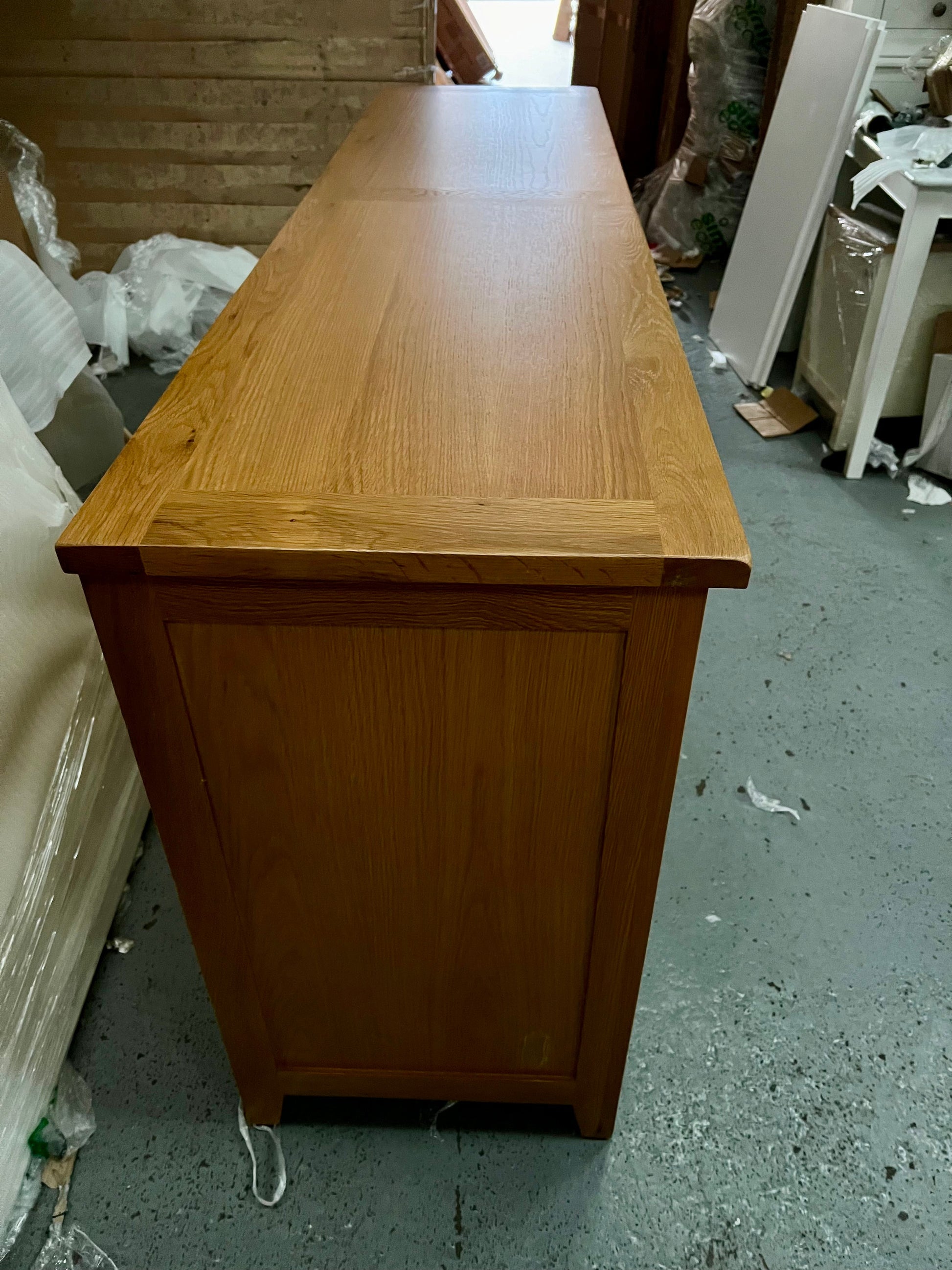 Oakland Rustic Oak New Grand Sideboard Quality Furniture Clearance Ltd