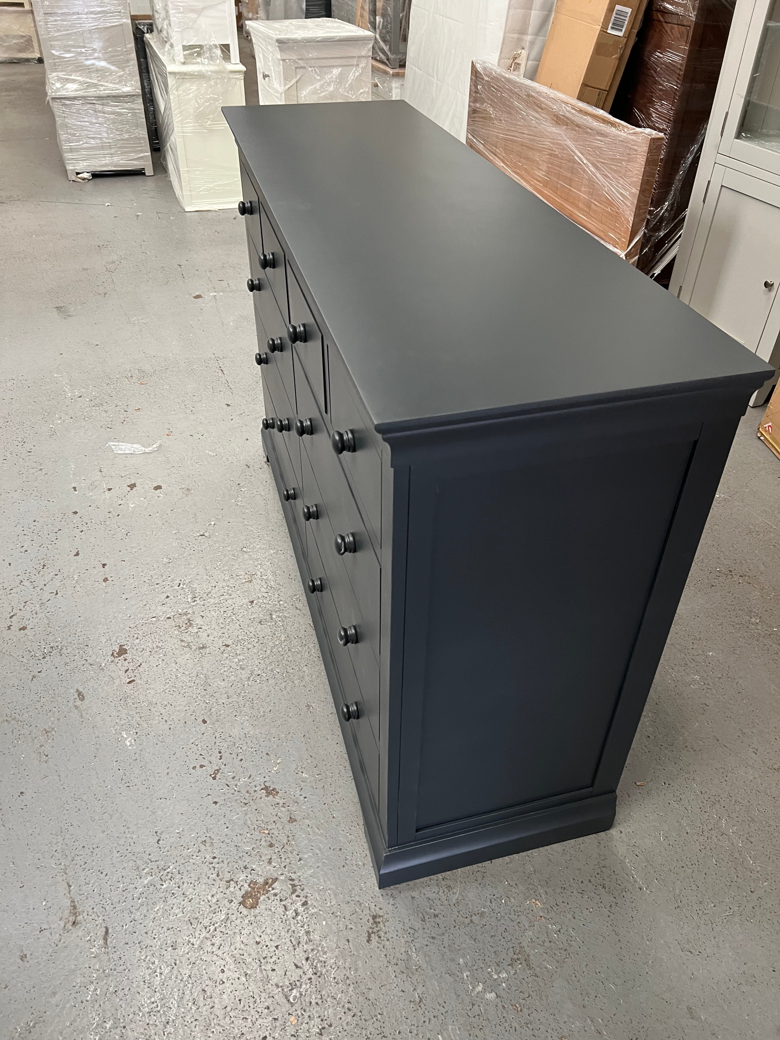 Chantilly Dusky Black 10 Drawer Chest furniture delivered