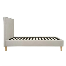 Load image into Gallery viewer, CHURCHILL
Natural Tweed Super King Upholstered Bed Quality Furniture Clearance Ltd
