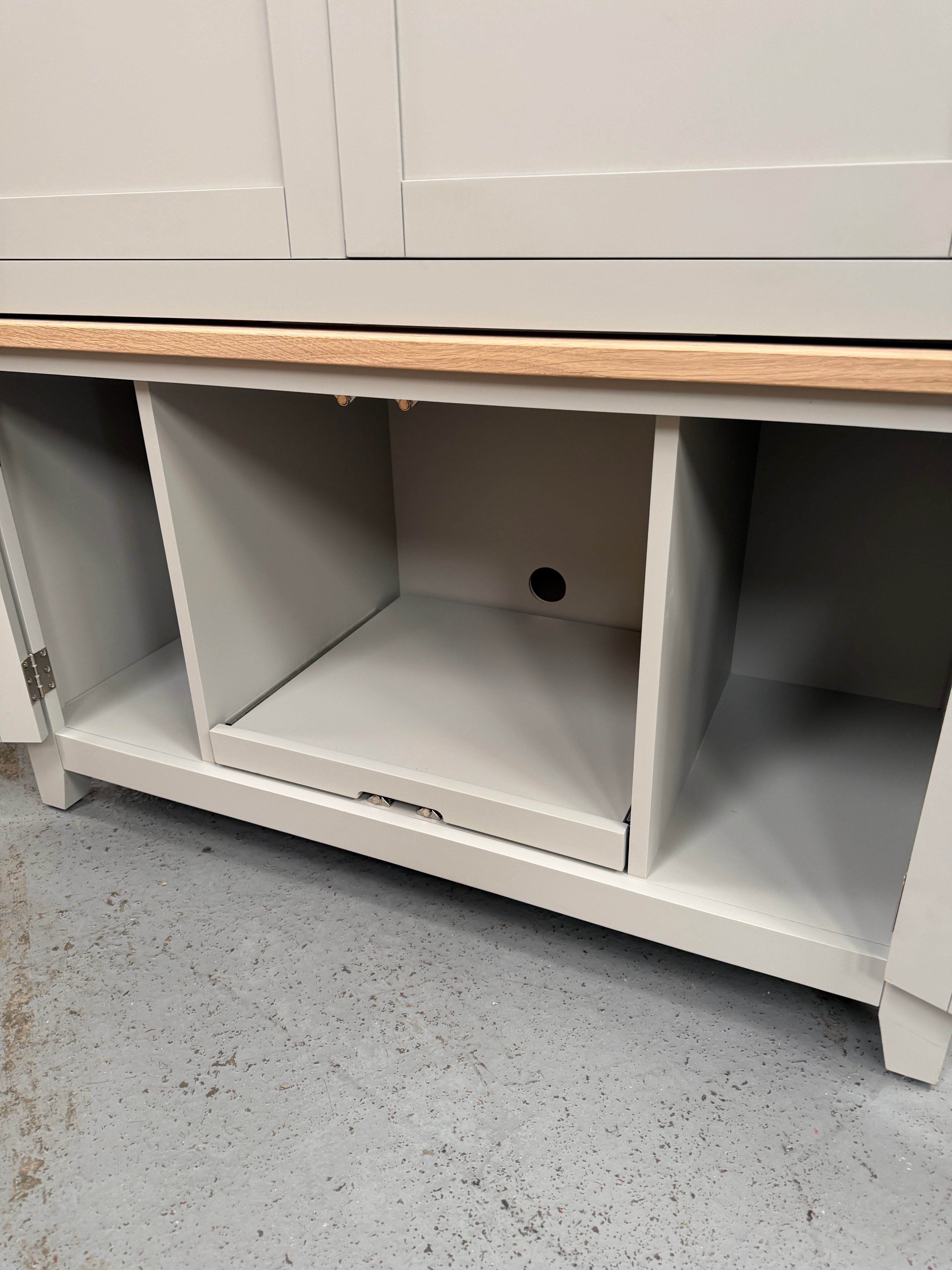 CHESTER DOVE GREY Hideaway Home Office Quality Furniture Clearance Ltd