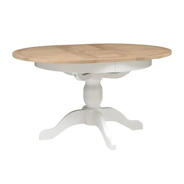 CHESTER PURE WHITE
4-6 Seater Round Extending Dining Table Quality Furniture Clearance Ltd