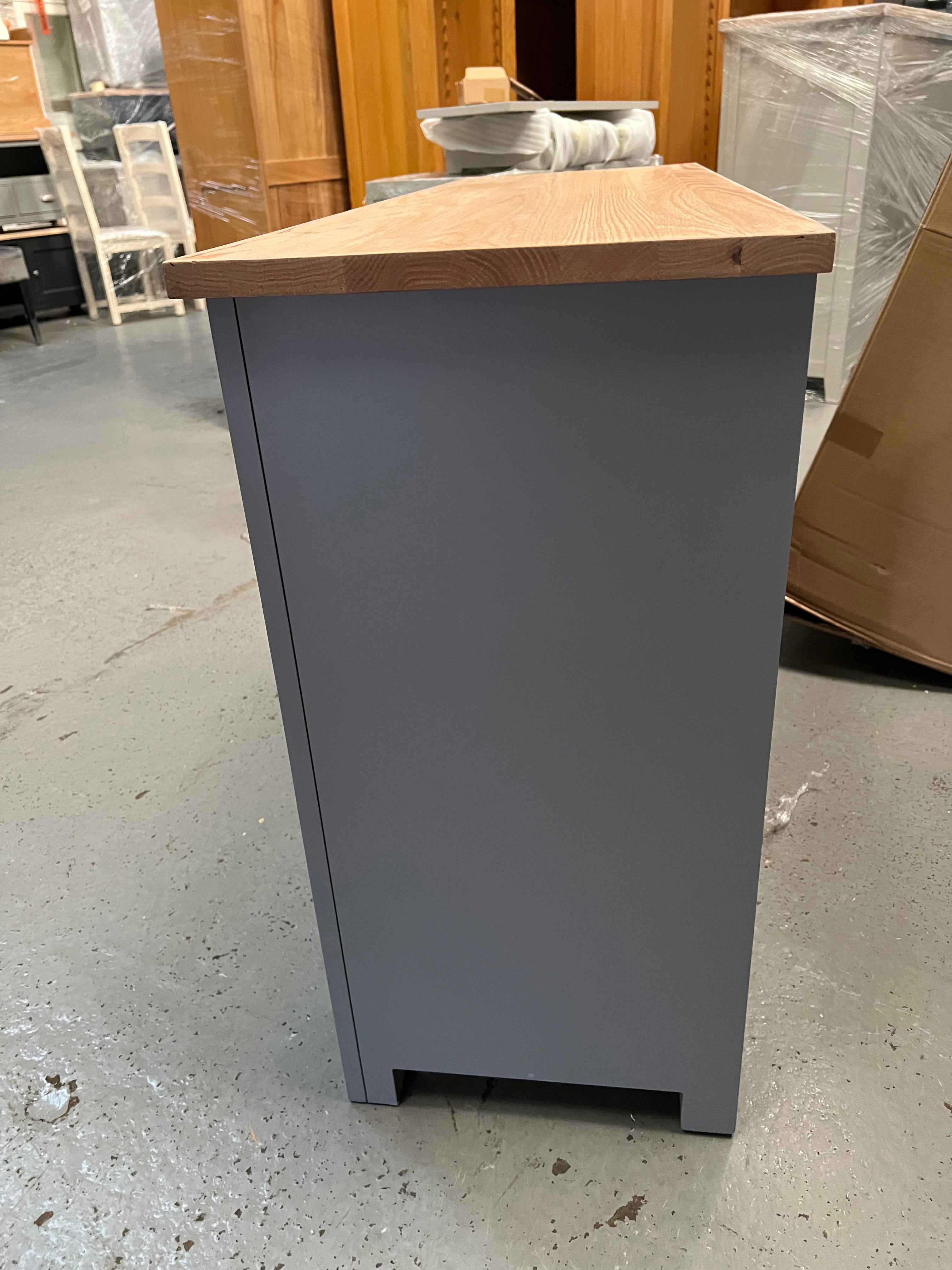 Storm Grey 6 Drawer Low and Wide Chest/sideboard. furniture delivered