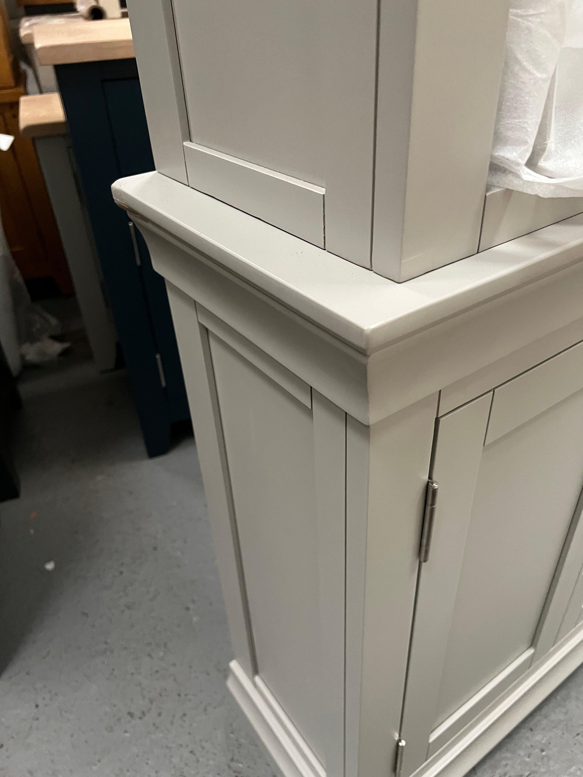 Chantilly Pebble Grey Grand Bookcase furniture delivered