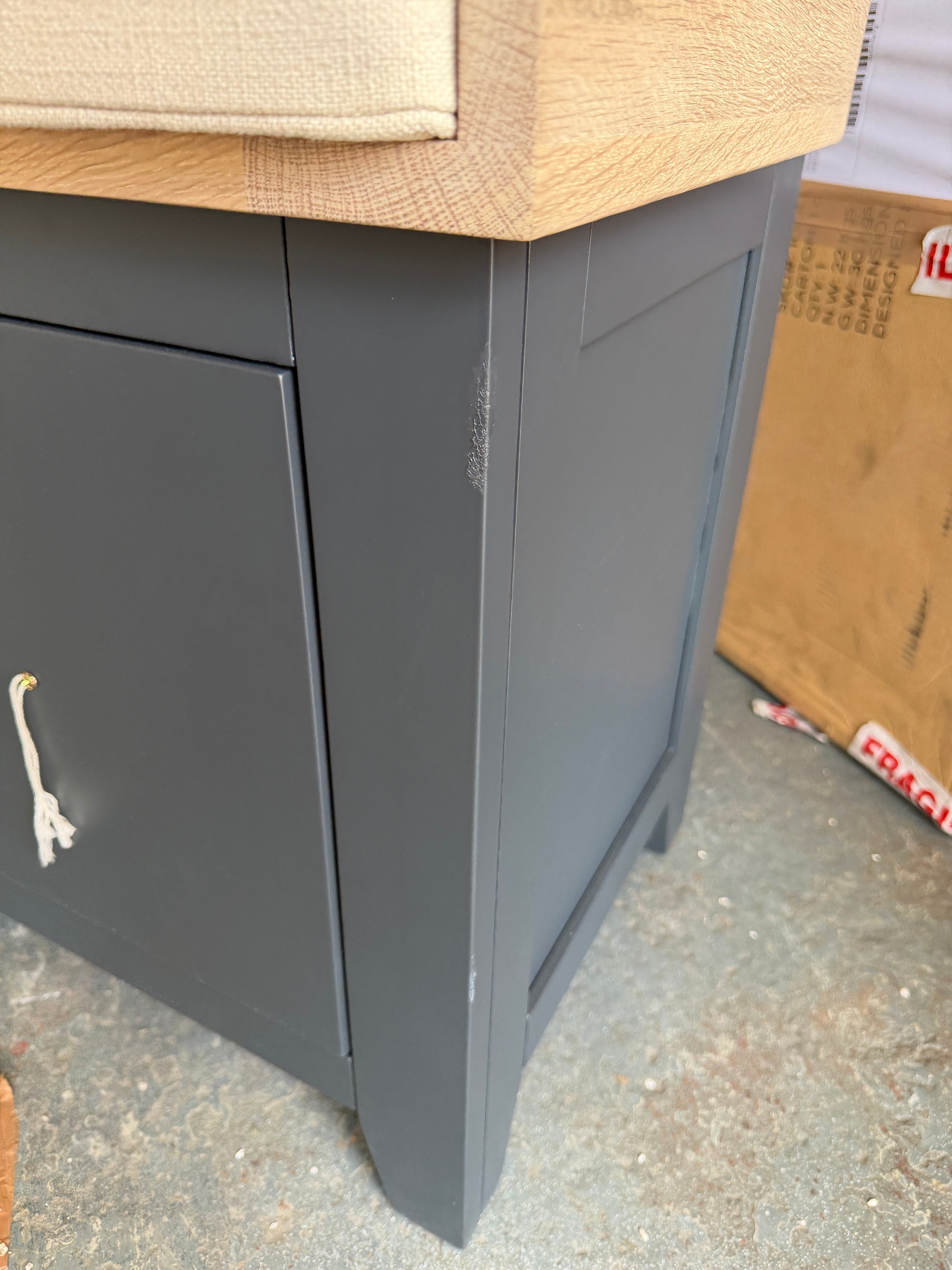 CHESTER CHARCOAL
4 Drawer Shoe Bench Quality Furniture Clearance Ltd