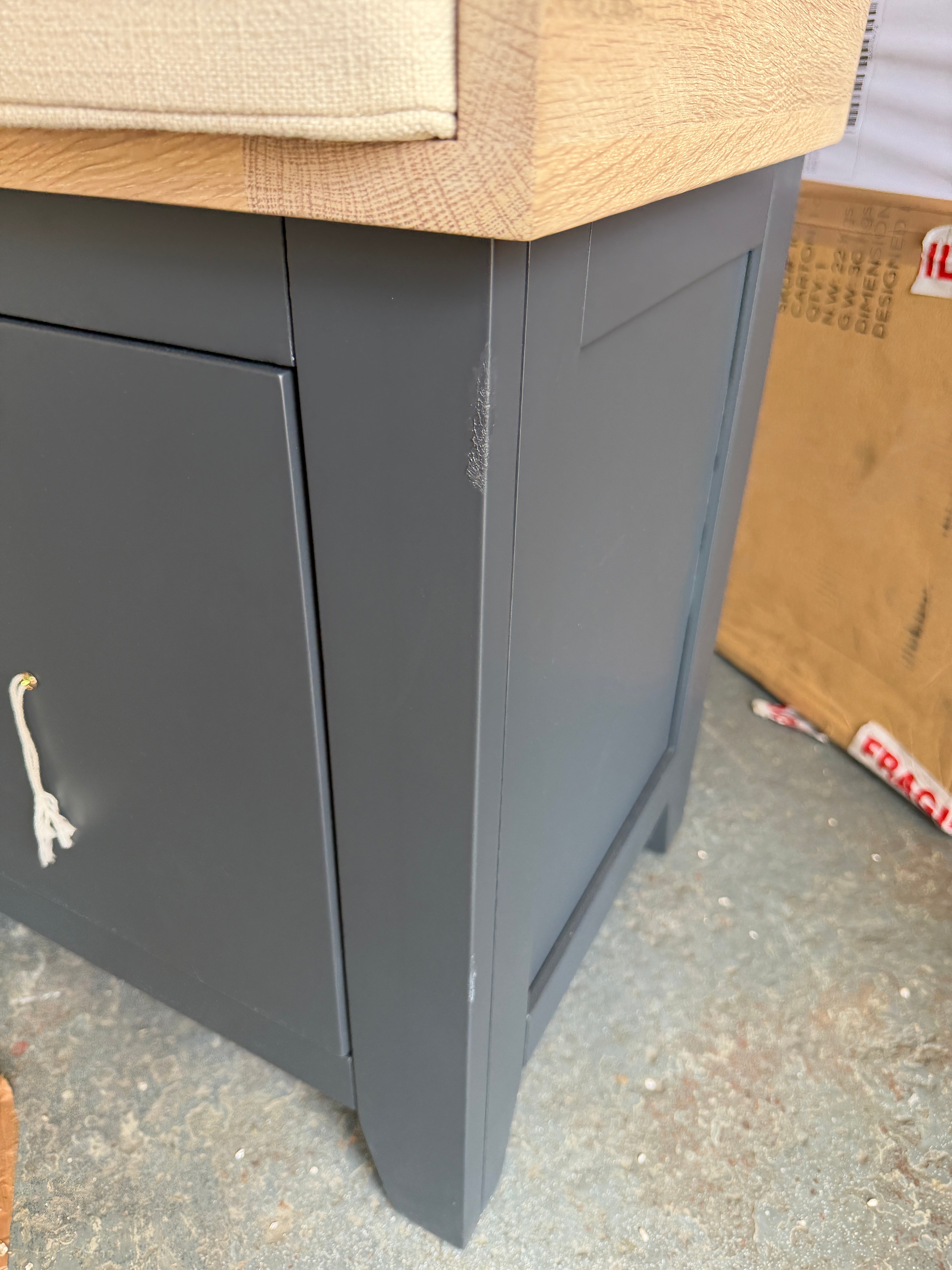 CHESTER CHARCOAL
4 Drawer Shoe Bench Quality Furniture Clearance Ltd