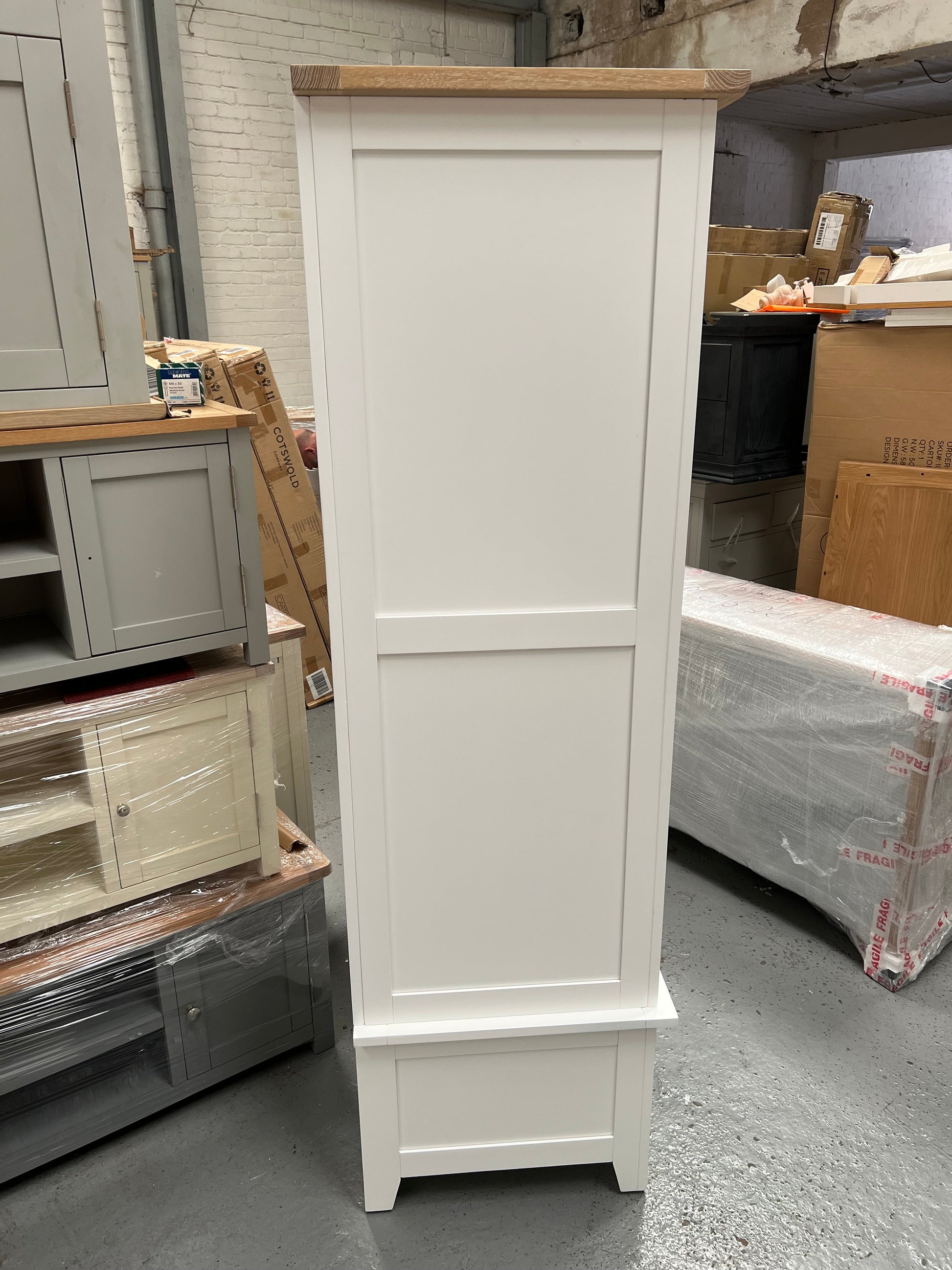 Chester Pure White Double Wardrobe furniture delivered