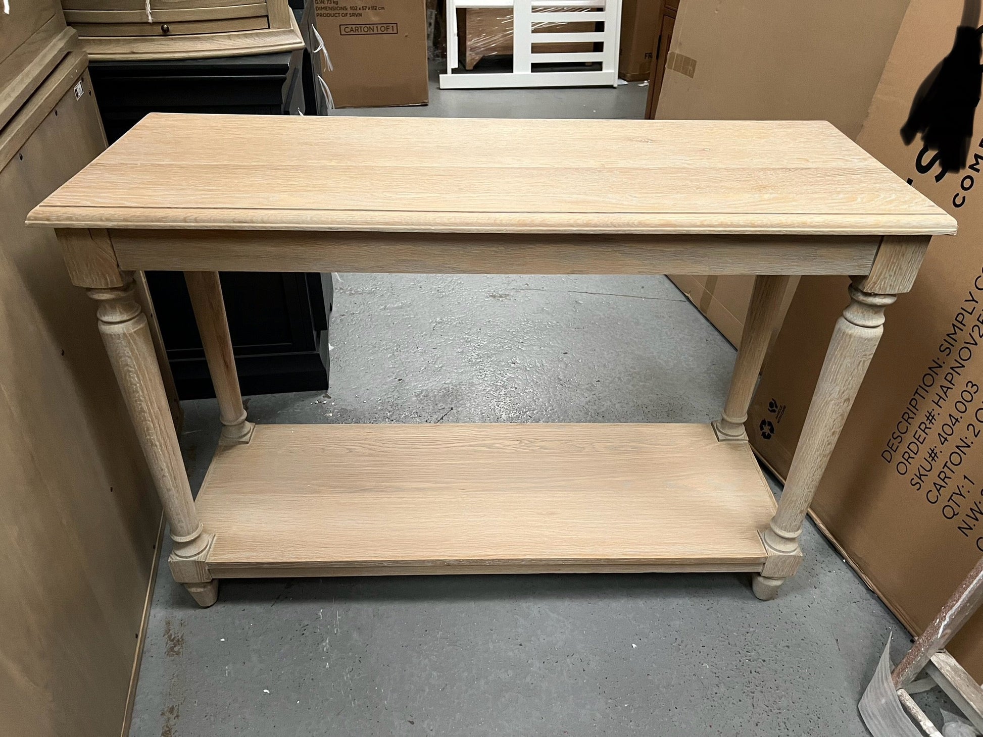 CAMILLE LIMEWASH OAK
Console Table Quality Furniture Clearance Ltd