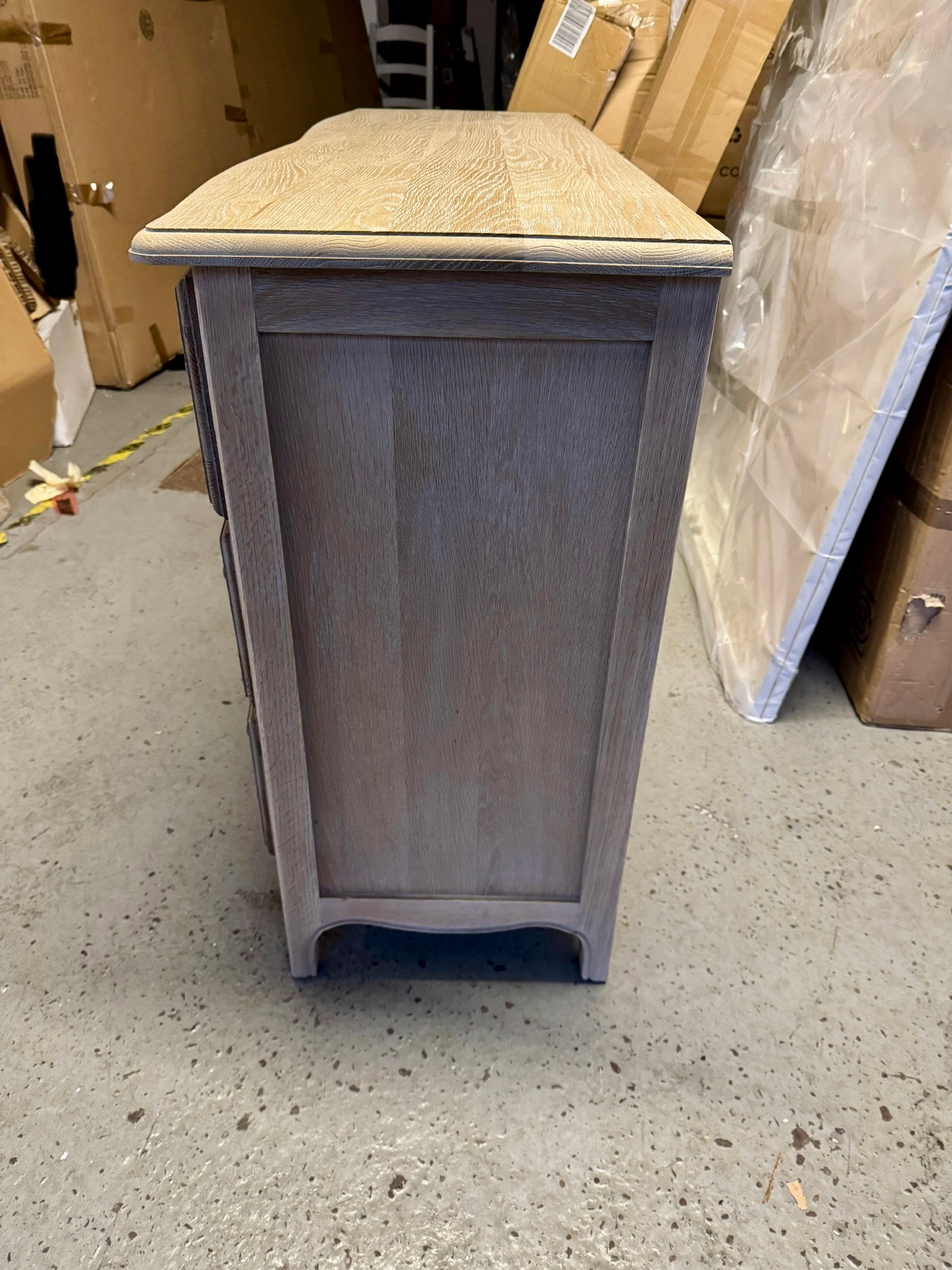 Camille Limewash Oak 6 Drawer Chest Quality Furniture Clearance Ltd