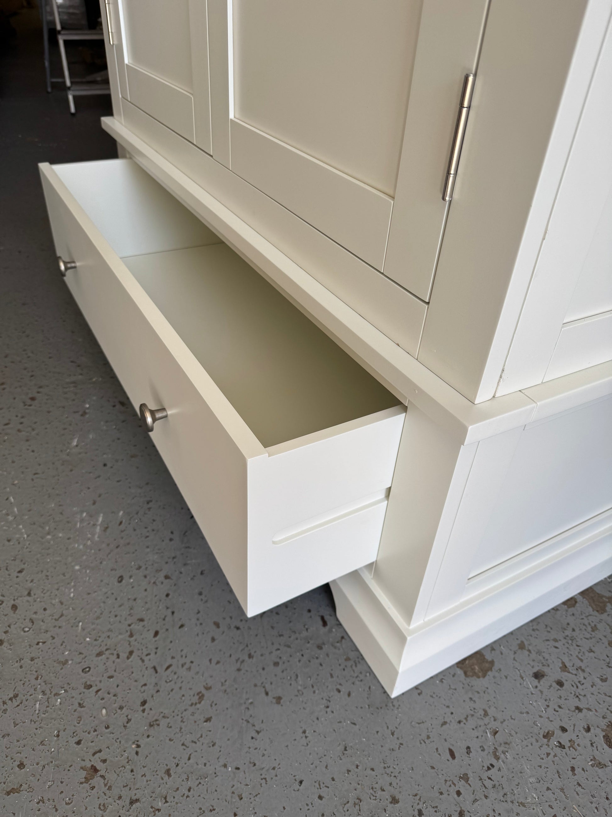 Chantilly warm white double wardrobe. furniture delivered