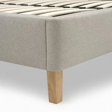 Load image into Gallery viewer, CHURCHILL
Natural Tweed Super King Upholstered Bed Quality Furniture Clearance Ltd
