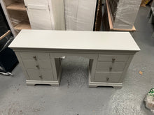 Load image into Gallery viewer, CHANTILLY PEBBLE GREY Double Pedestal Dressing Table Quality Furniture Clearance Ltd
