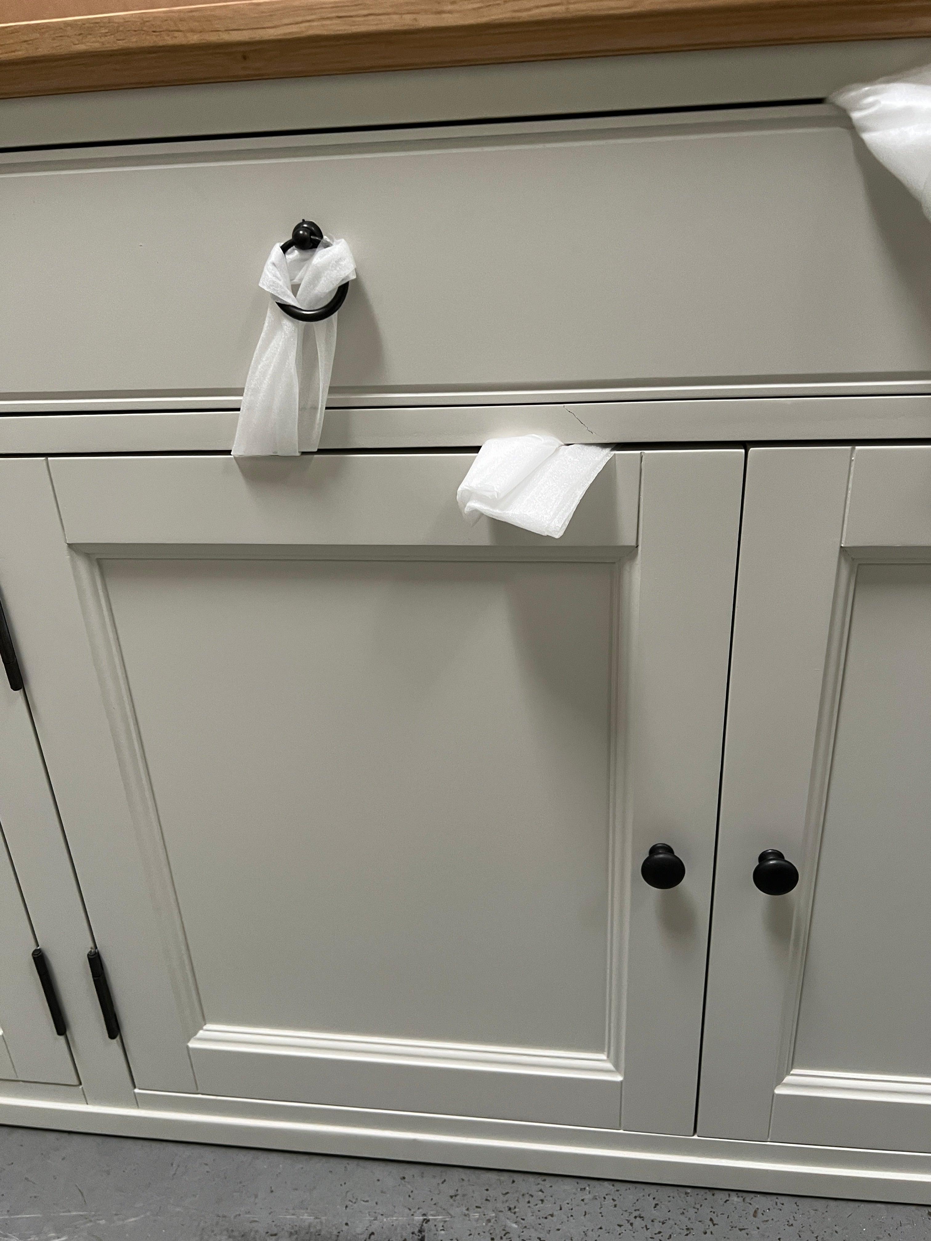 Elkstone Pale Grey Extra Large Sideboard Quality Furniture Clearance Ltd