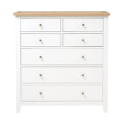 Chester Pure White 7 Drawer Chest Quality Furniture Clearance Ltd