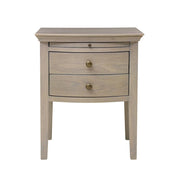 Set of 2 WINCHCOMBE SMOKED OAK 2 Drawer Bedside Tables Quality Furniture Clearance Ltd