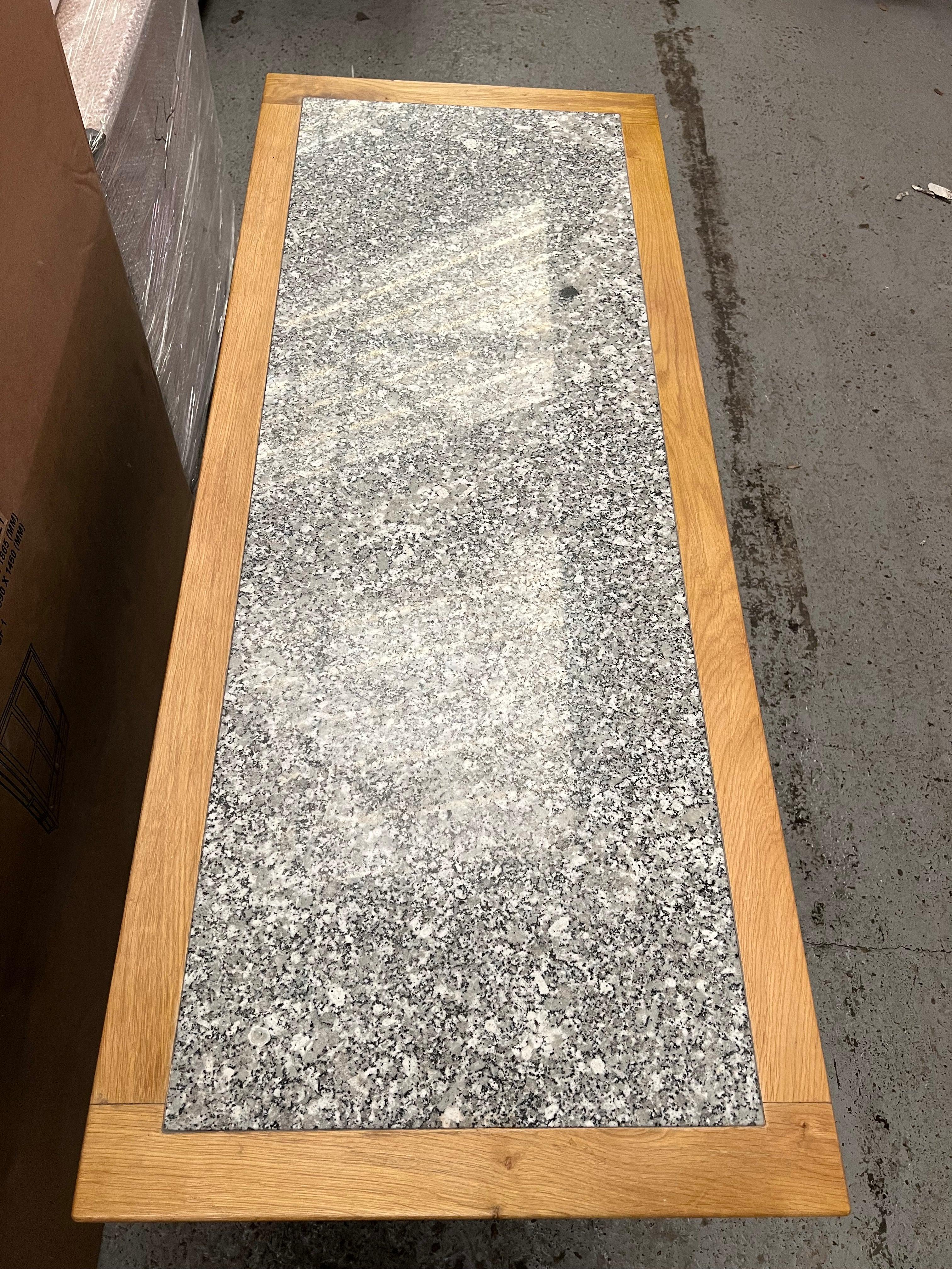 Hampshire ‘Country Life’ kitchen Island With Wine Rack - Blue Quality Furniture Clearance Ltd