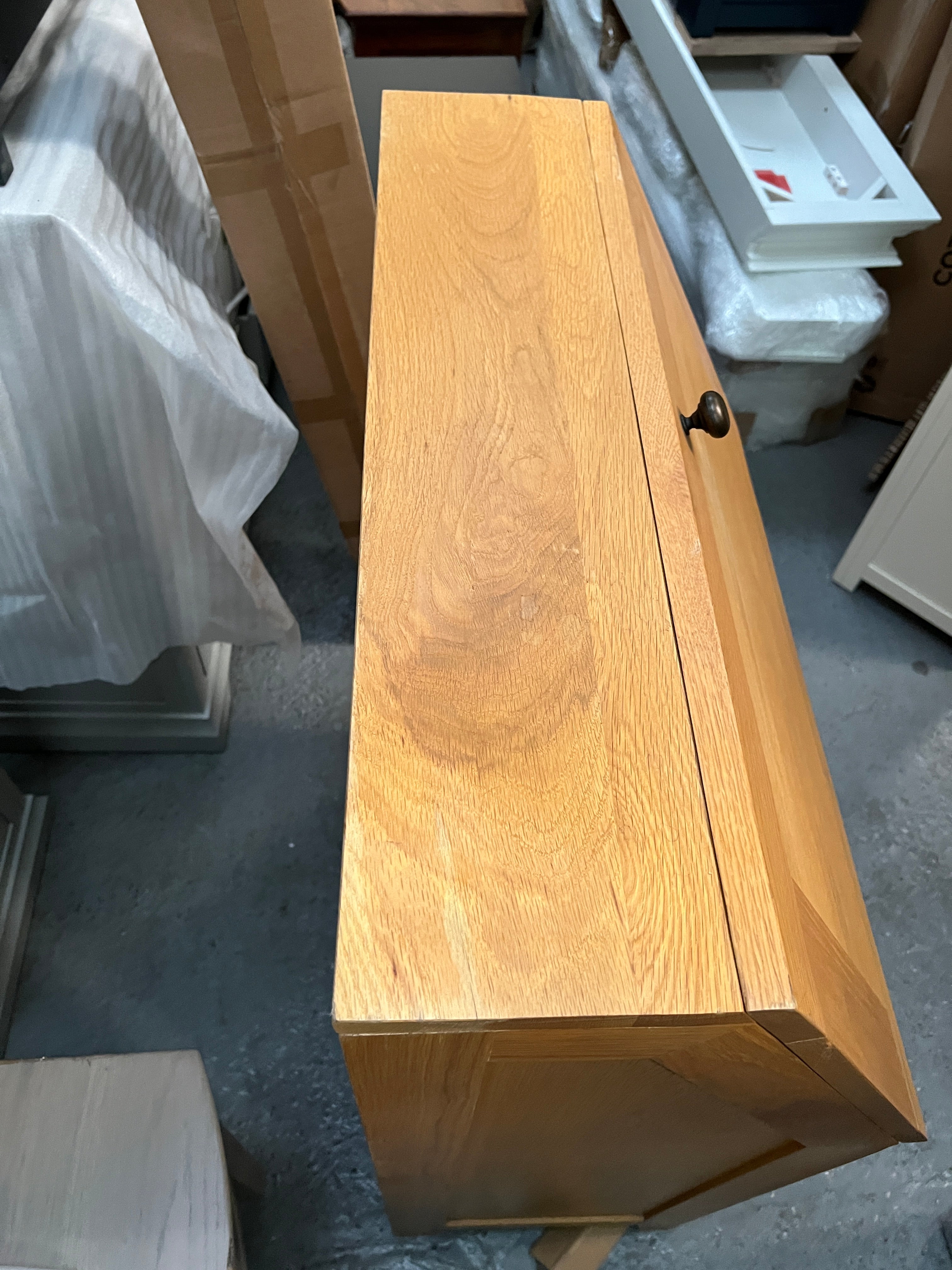 Oakland Rustic Oak Writing Bureau furniture delivered