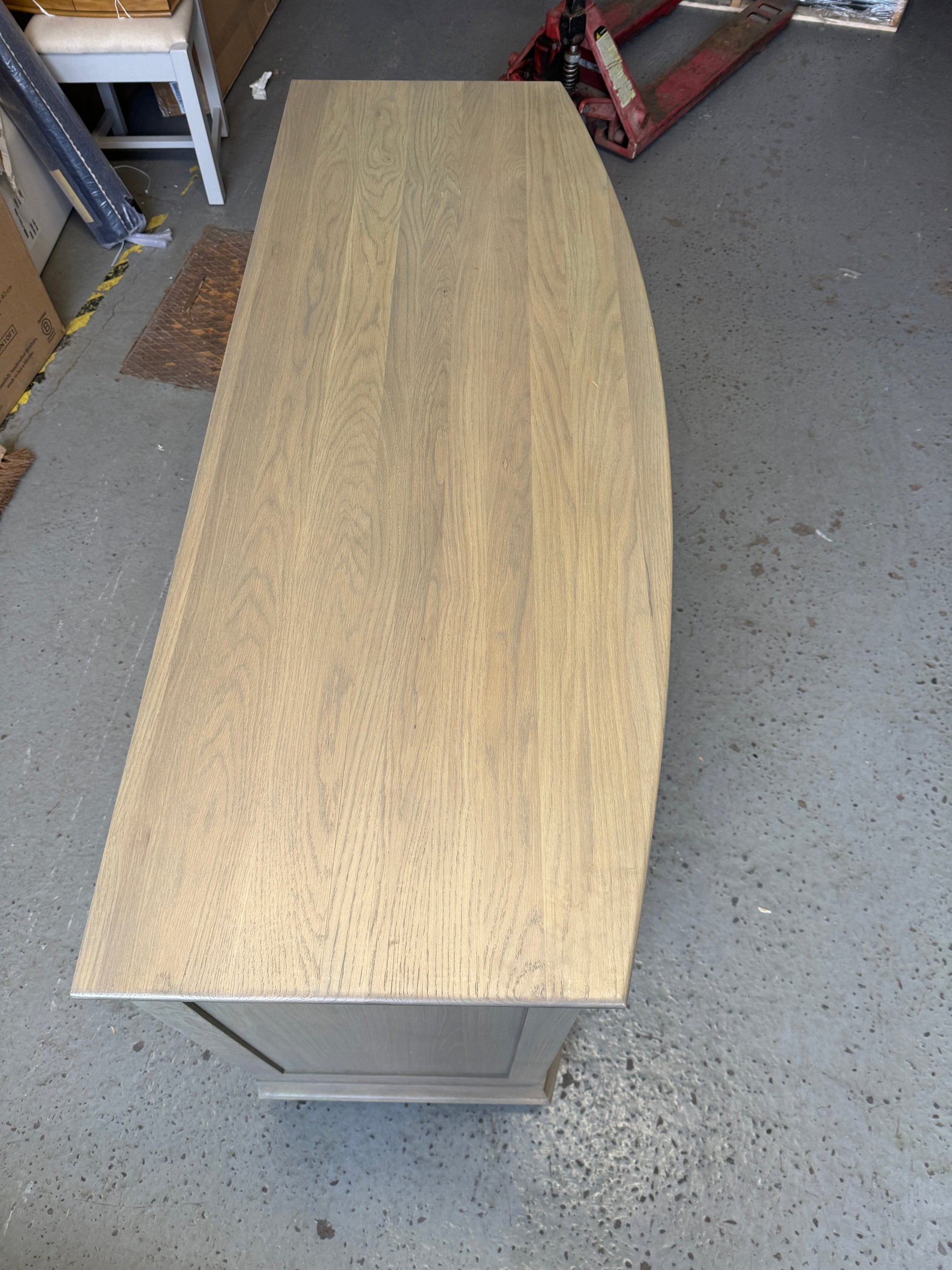 Winchcome Smoked Oak Low and Wide 6 Drawer Chest Quality Furniture Clearance Ltd