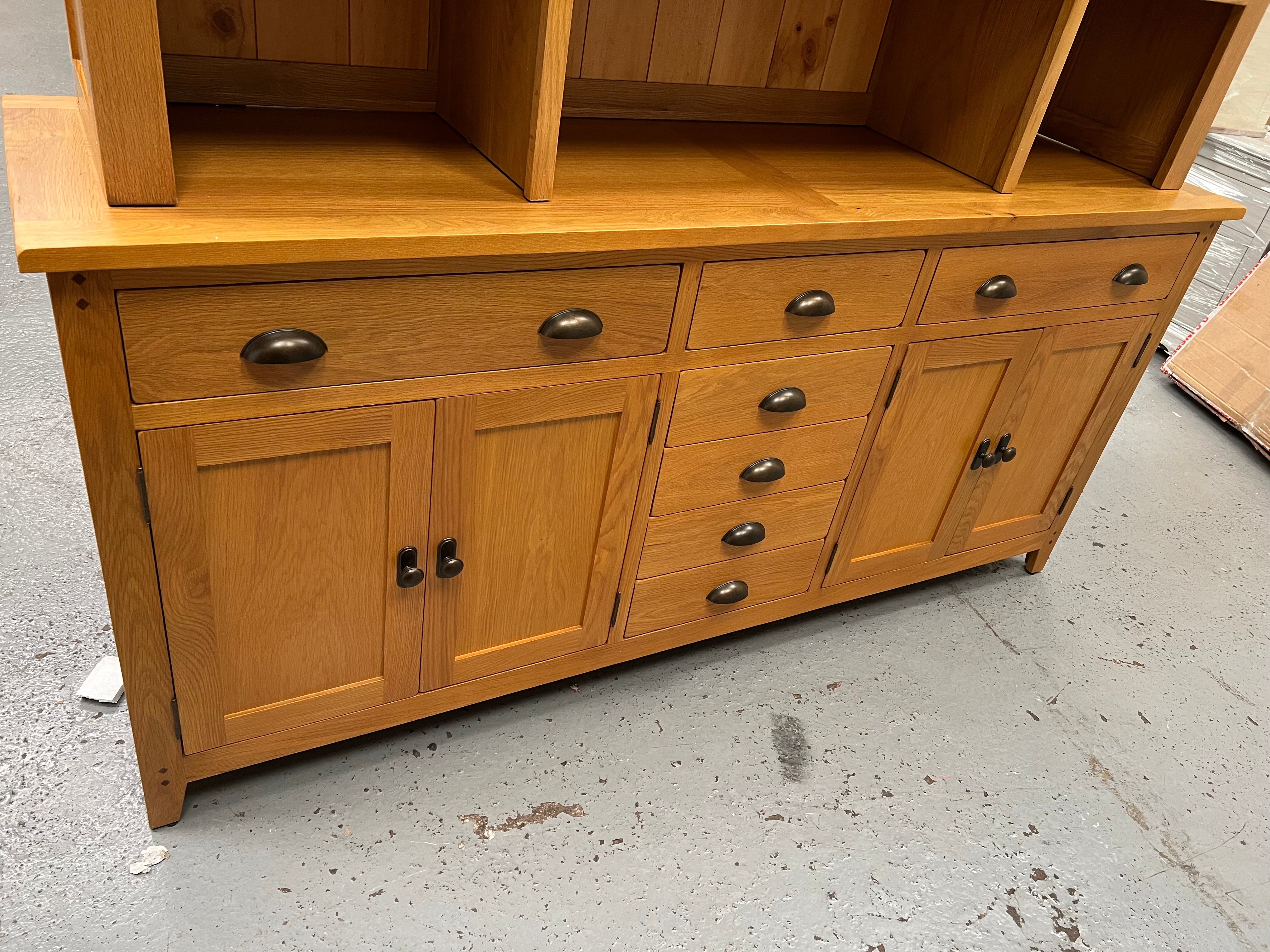 Oakland Rustic Oak Grand Dresser Quality Furniture Clearance Ltd