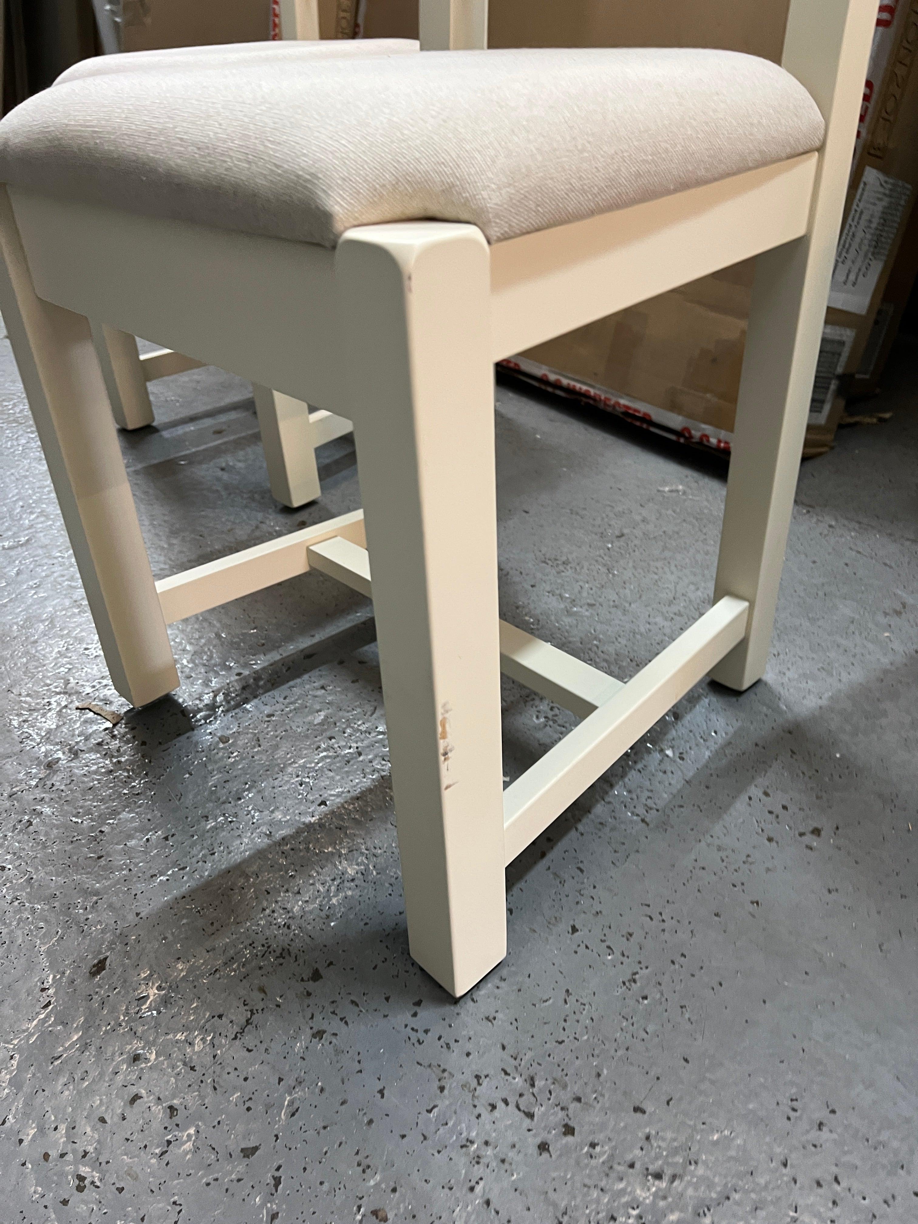 4 x SUSSEX COTSWOLD CREAM
Ladderback Chair Linen Seat Pad Quality Furniture Clearance Ltd