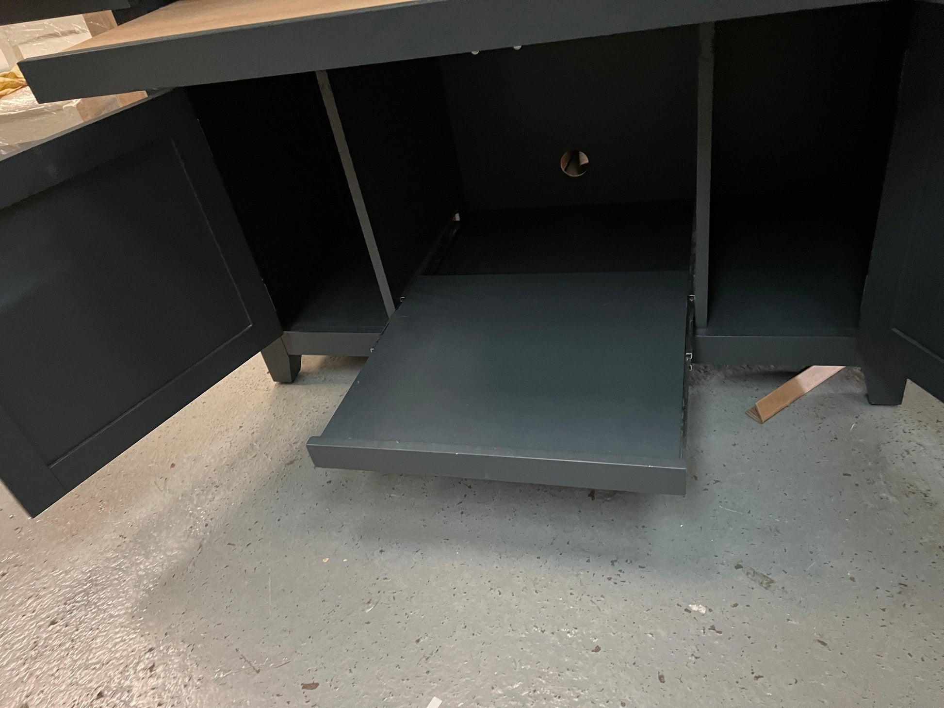 CHESTER CHARCOAL Hideaway Home Office Quality Furniture Clearance Ltd