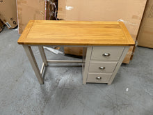 Load image into Gallery viewer, Lundy Stone Grey Single Pedestal Dressing Table Quality Furniture Clearance Ltd
