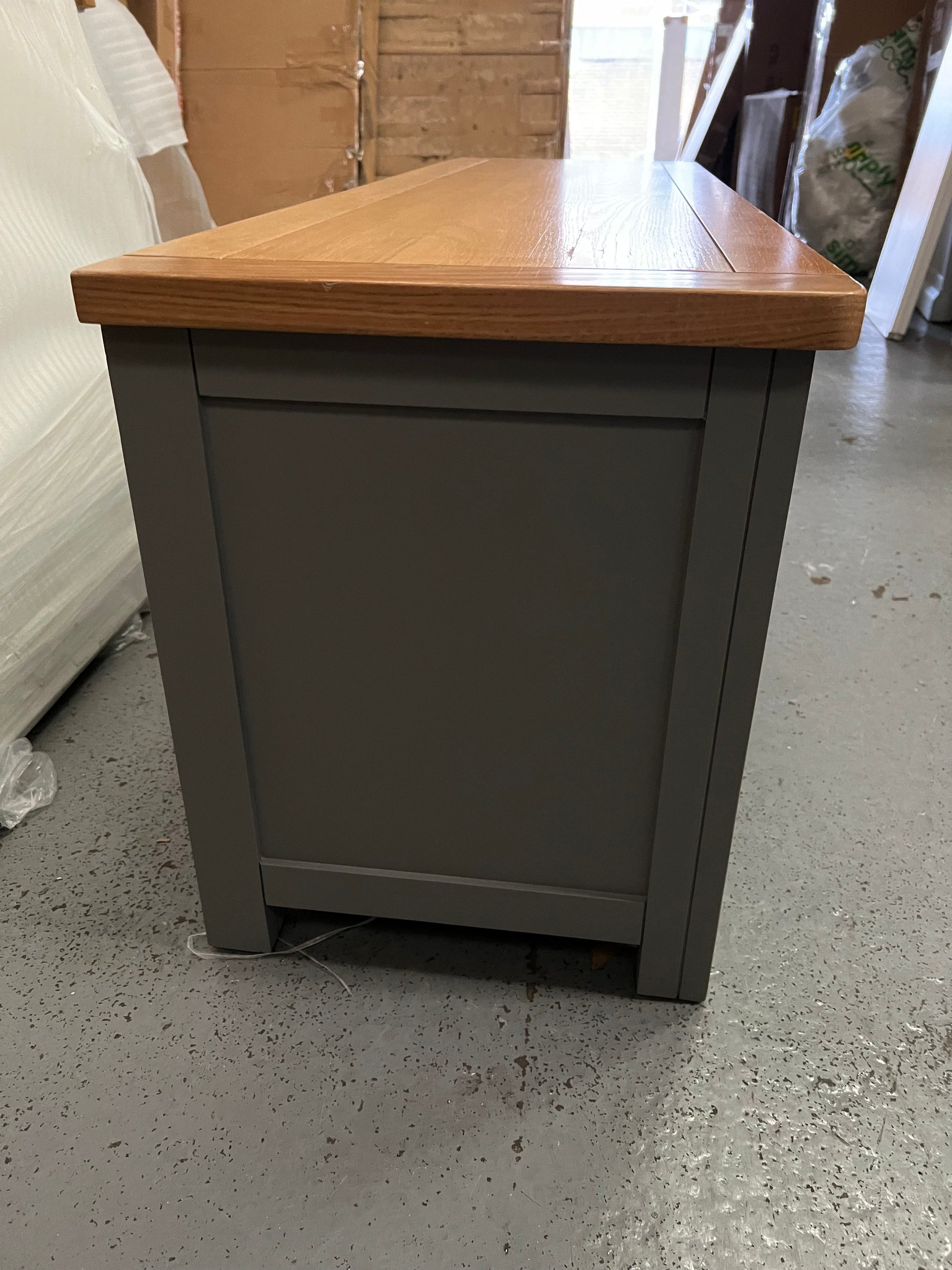 Sussex Storm Grey Widescreen TV Unit - Up to 60" Quality Furniture Clearance Ltd