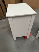 Load image into Gallery viewer, Set of two SIMPLY COTSWOLD PURE WHITE
3 Drawer Bedside Tables Quality Furniture Clearance Ltd
