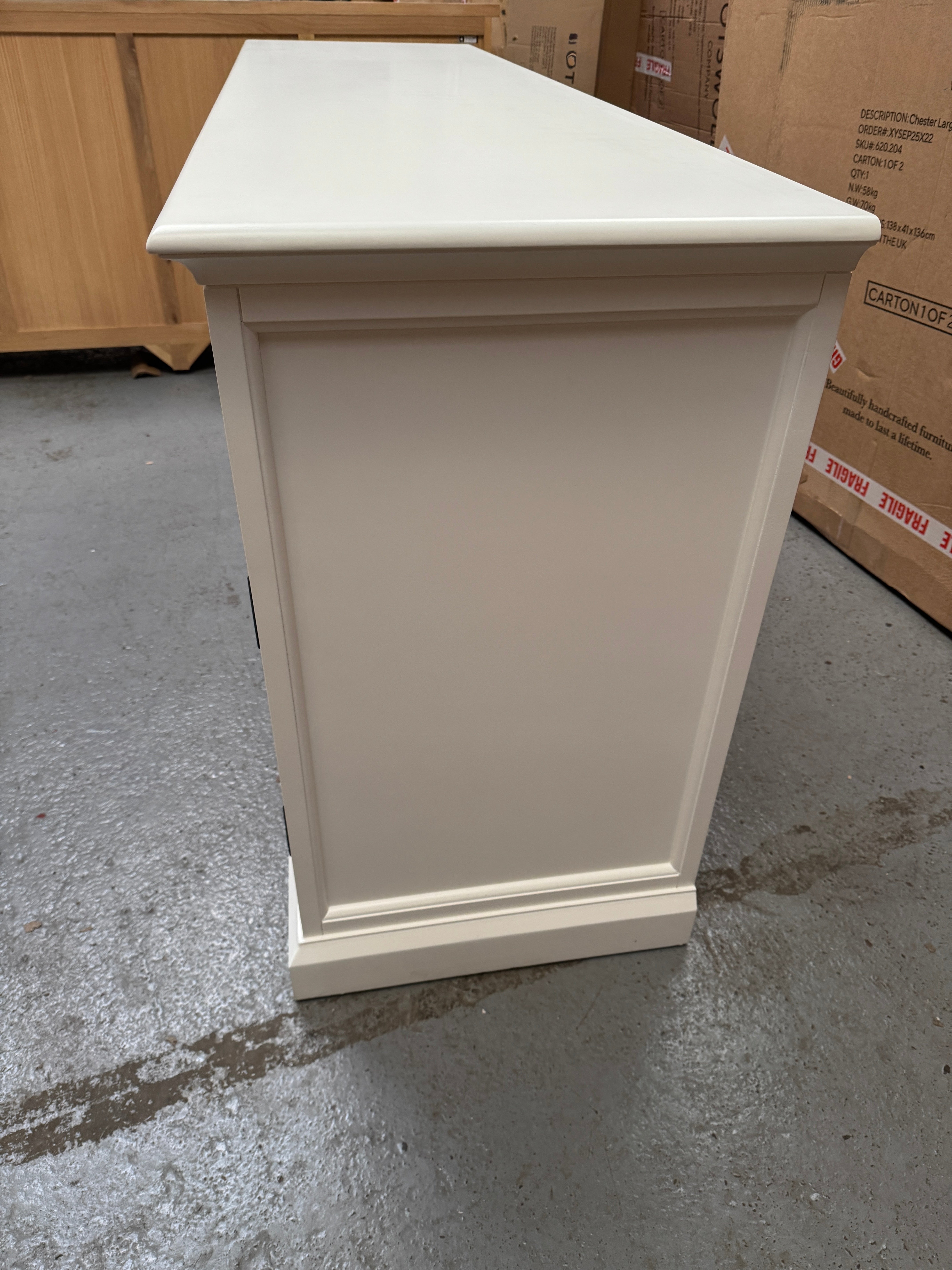 STOW WARM WHITE
Extra Large Sideboard Quality Furniture Clearance Ltd