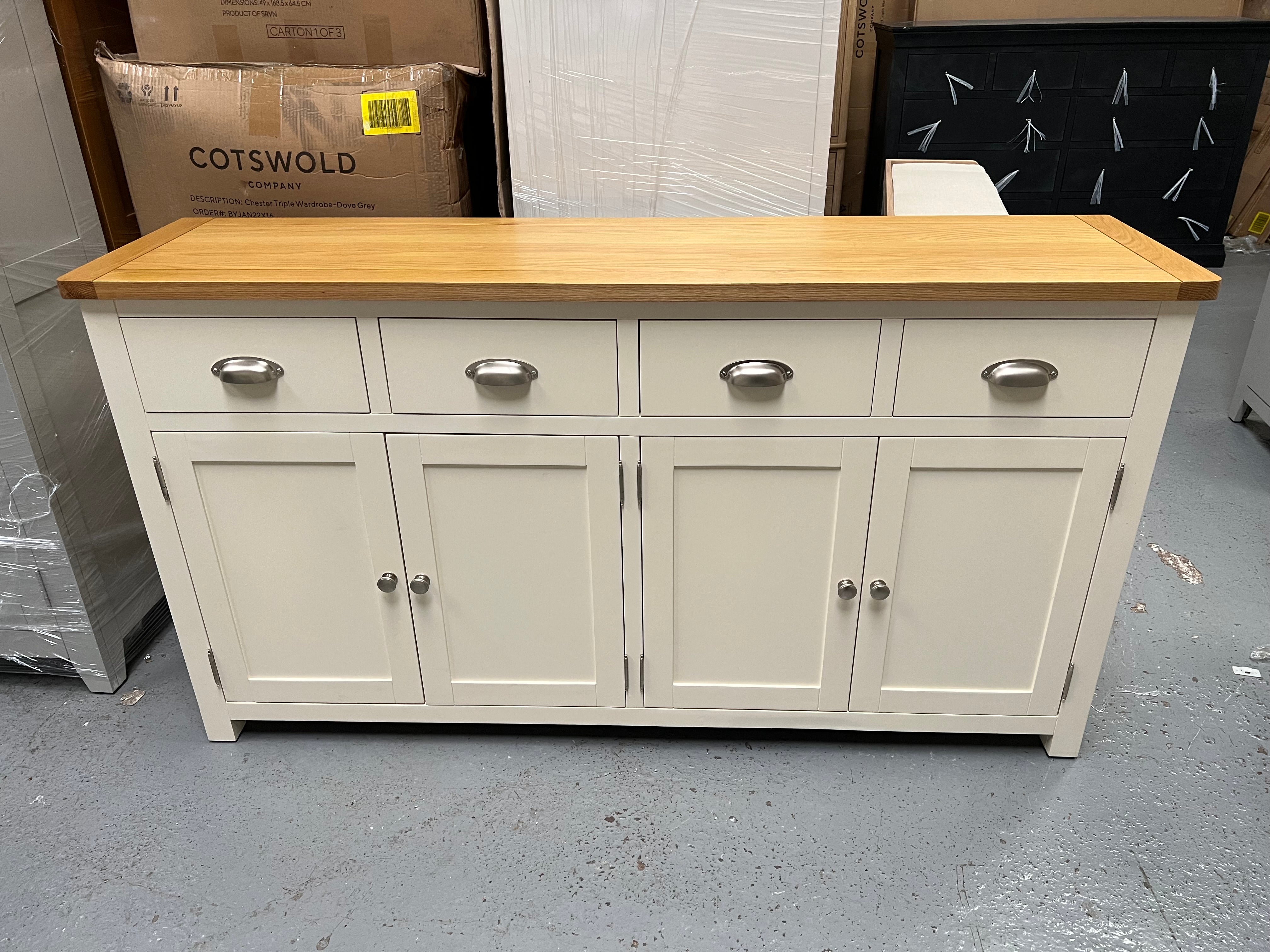 Cream Extra Large Sideboard furniture delivered