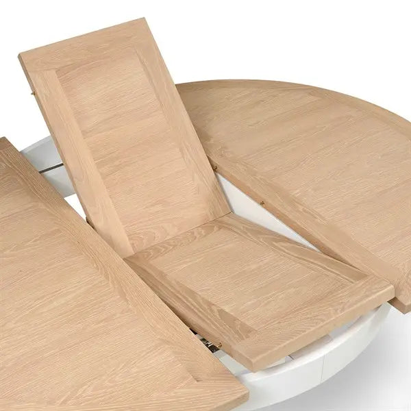 CHESTER PURE WHITE
4-6 Seater Round Extending Dining Table Quality Furniture Clearance Ltd