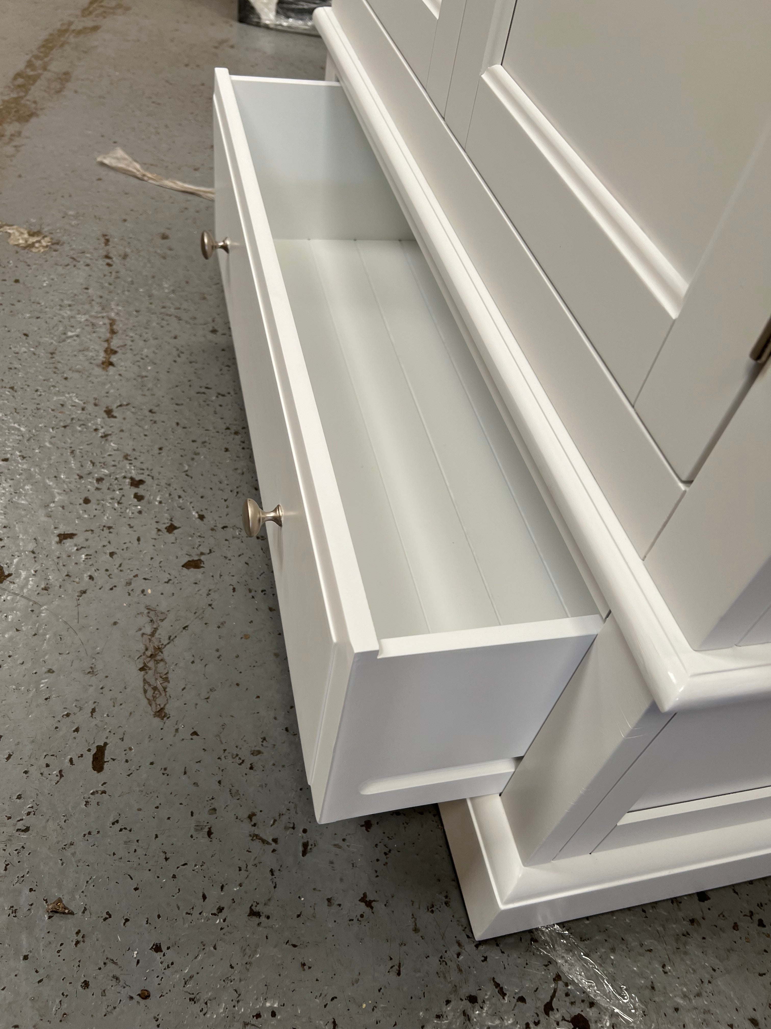 Pensham Pure White Narrow Double Wardrobe furniture delivered