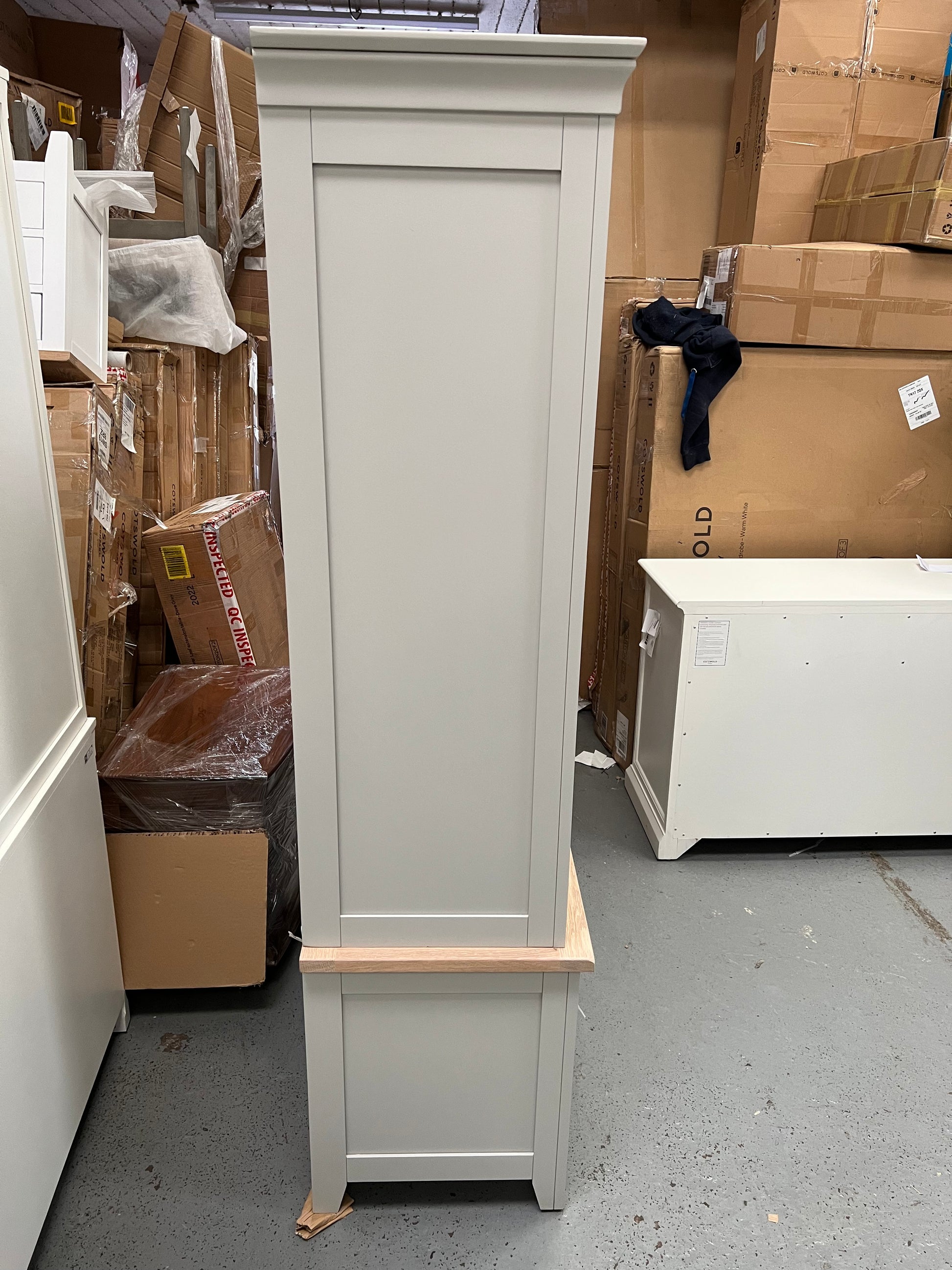 Chester Dove Grey Double Larder furniture delivered