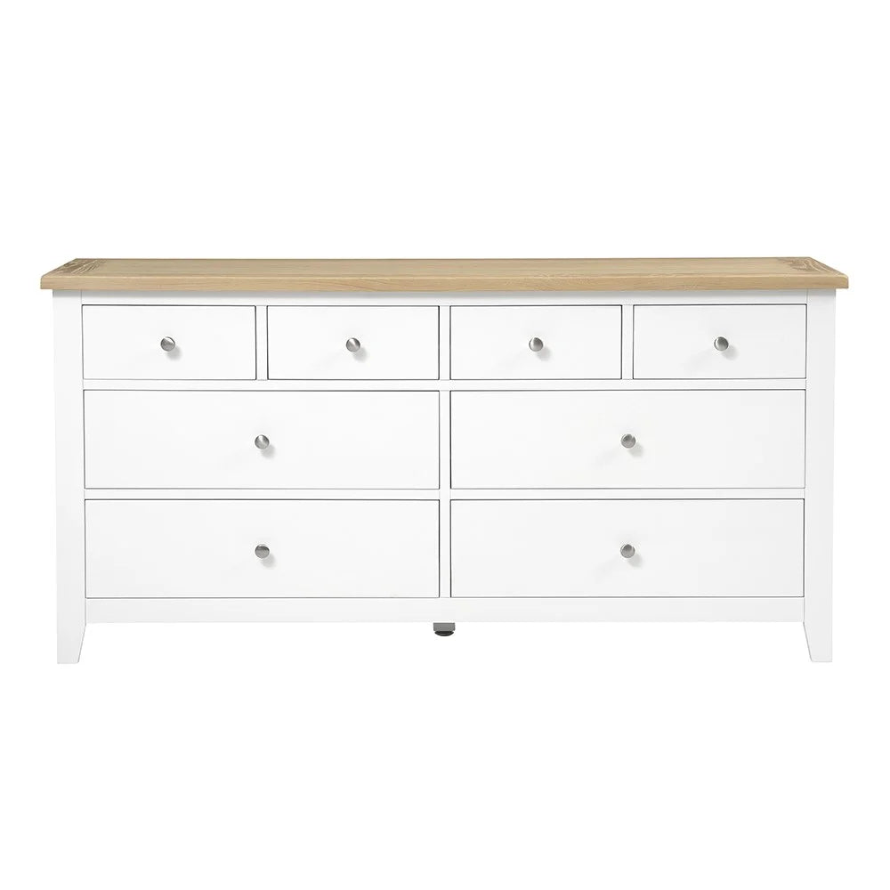 CHESTER PURE WHITE
8 Drawer Chest Quality Furniture Clearance Ltd
