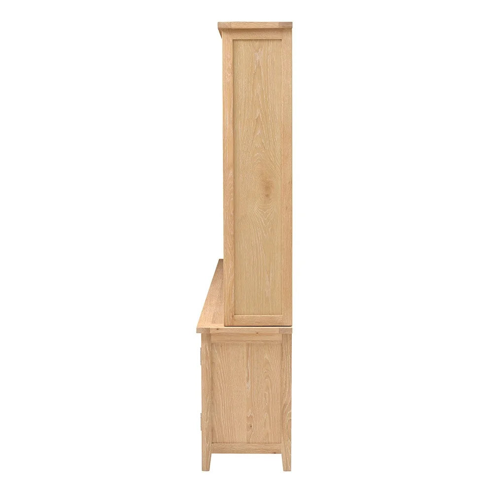 Inglesham Whitewash Oak TV and Media Storage Unit Quality Furniture Clearance Ltd