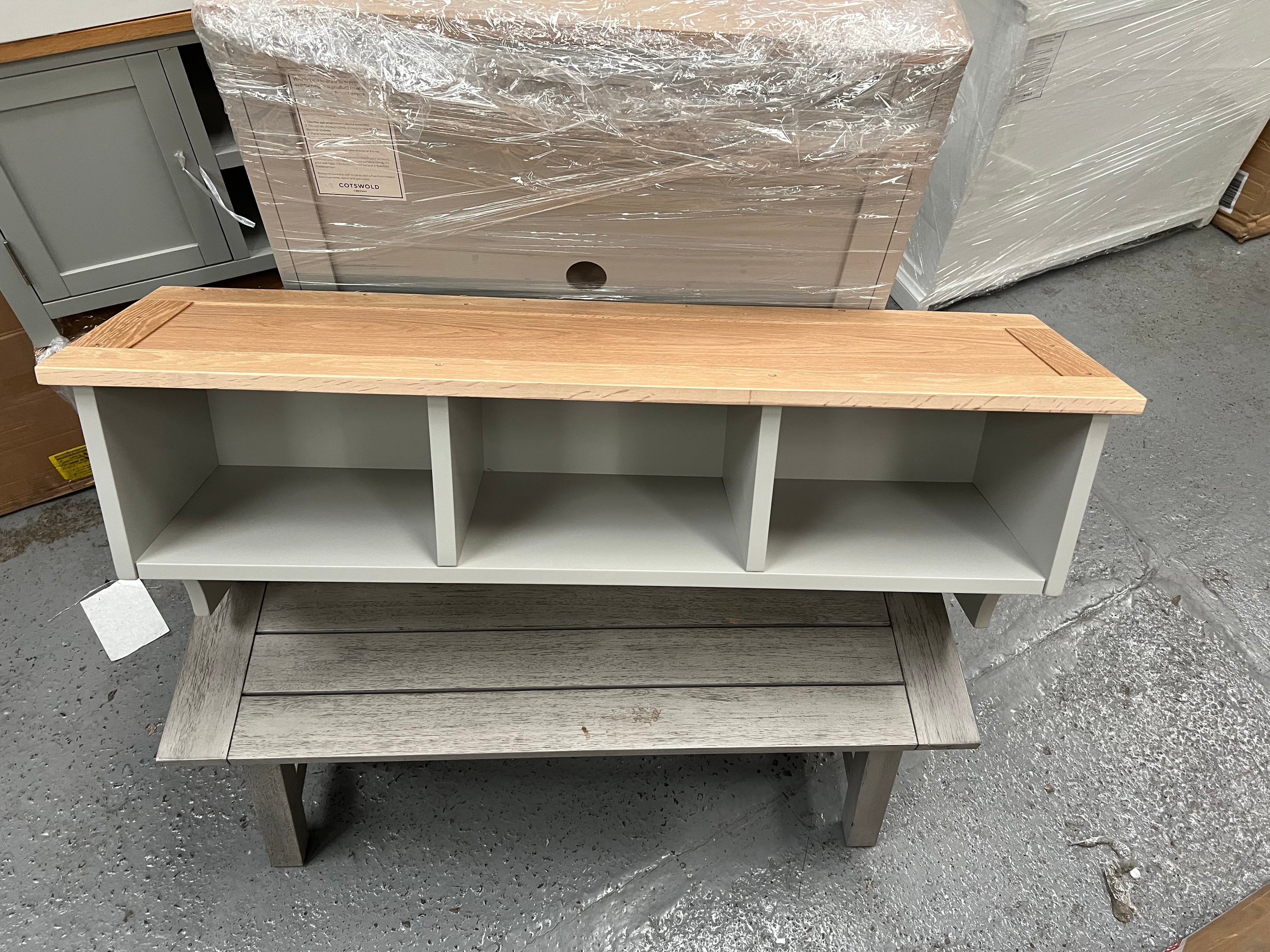 CHESTER DOVE GREY
Storage Shelf and Hooks Quality Furniture Clearance Ltd