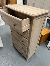 Load image into Gallery viewer, Camille Limewash Oak Tall 5 Drawer Chest Quality Furniture Clearance Ltd
