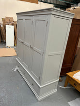 Load image into Gallery viewer, Chantilly Pebble Grey Triple Wardrobe furniture delivered
